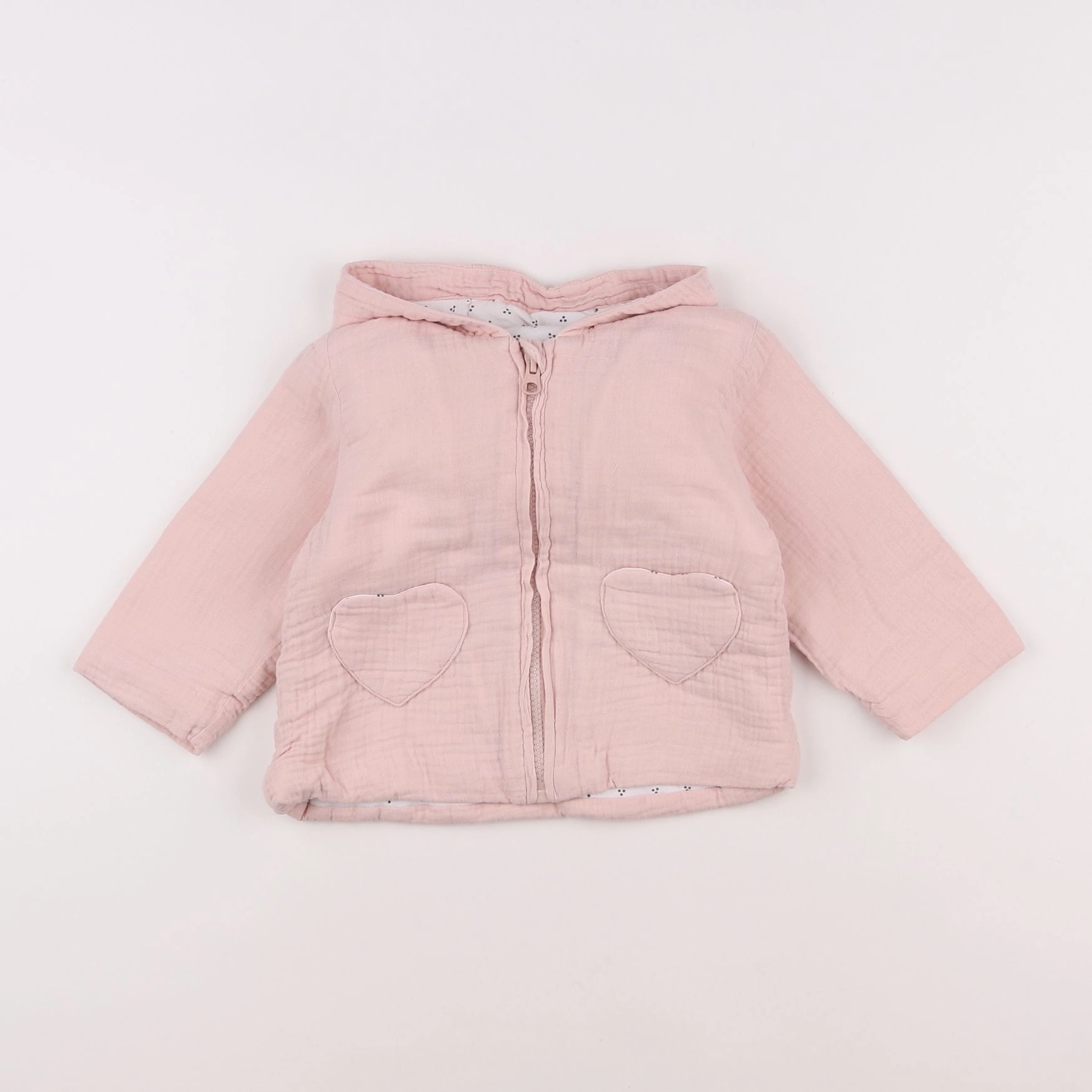 Vertbaudet - veste rose - 9 mois