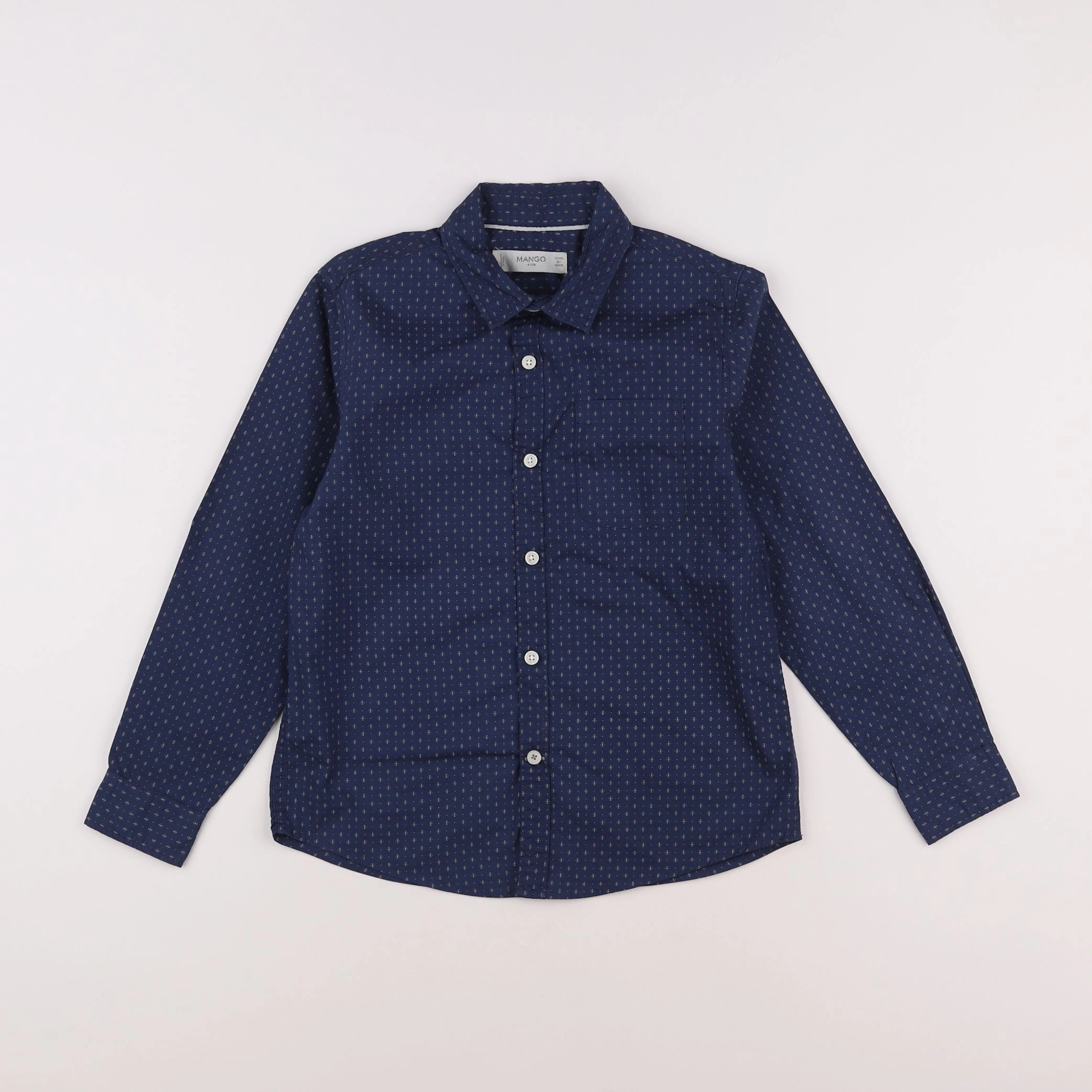 Mango - chemise bleu - 6/7 ans