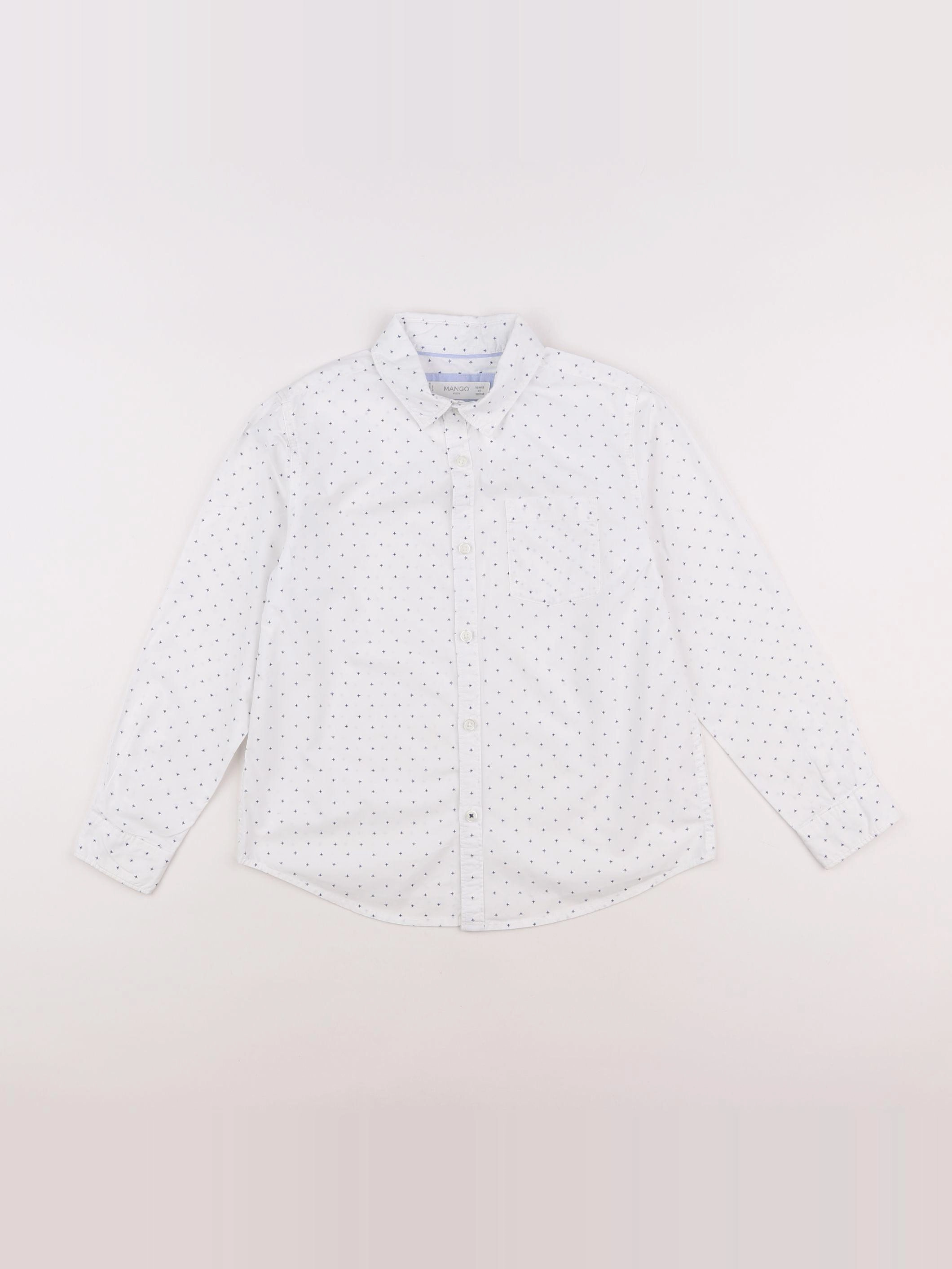 Mango - chemise blanc - 6/7 ans