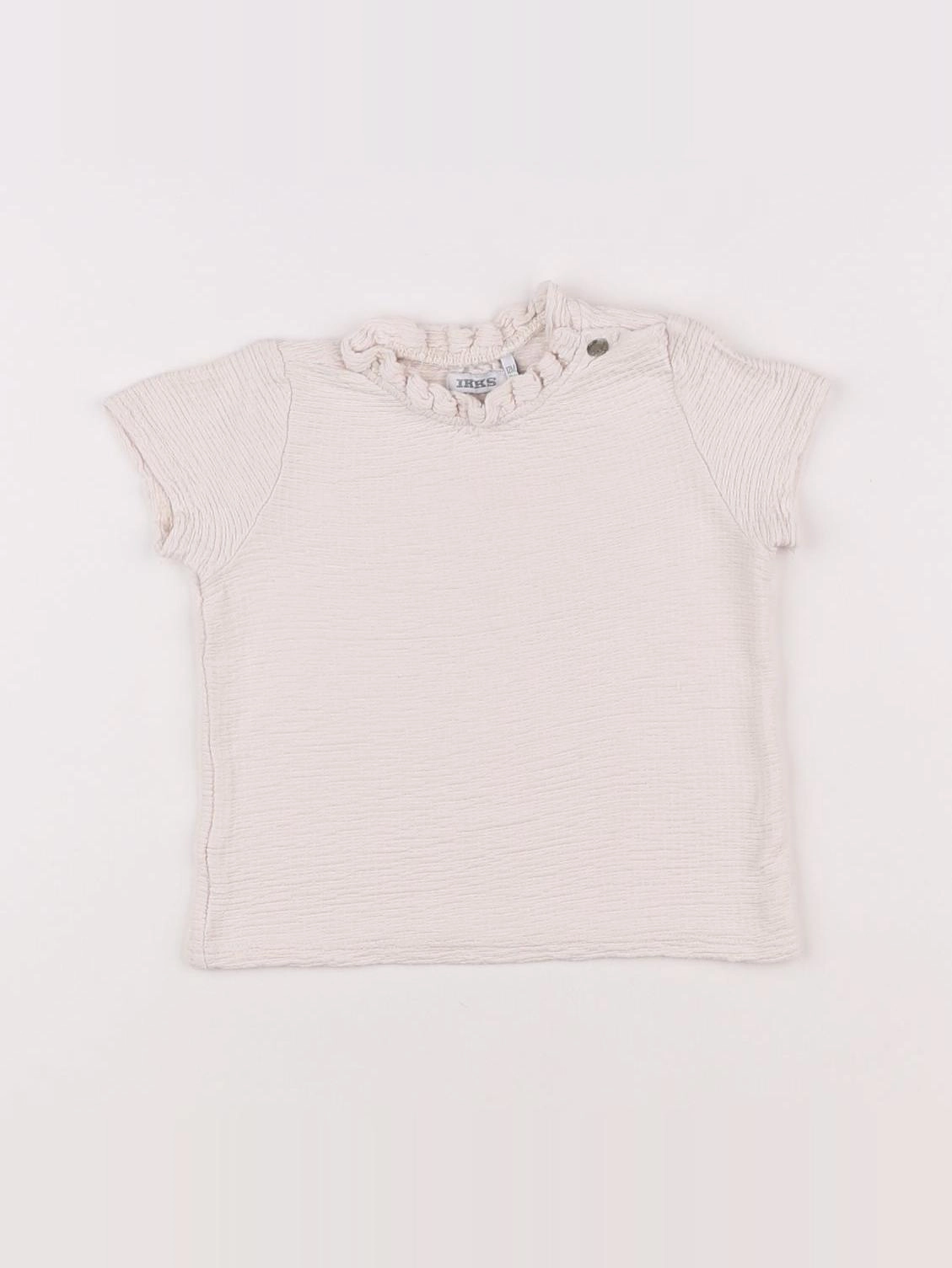 IKKS - tee-shirt beige - 12 mois