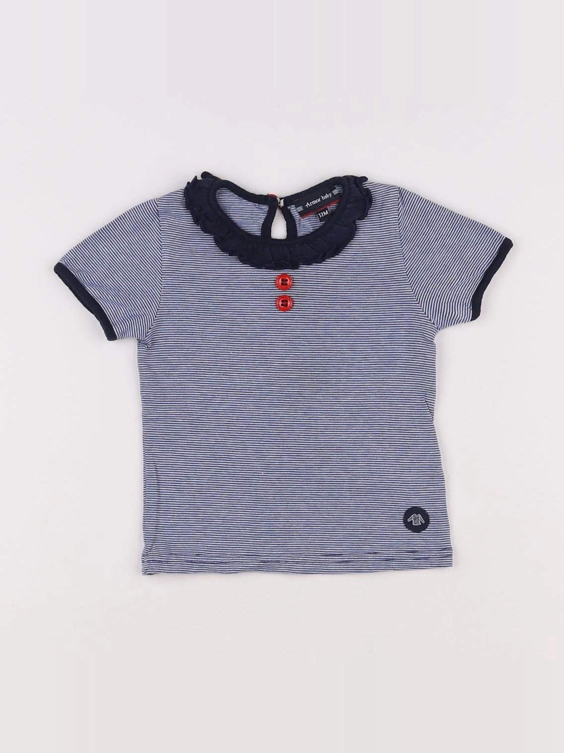 Armor Lux - tee-shirt bleu - 12 mois