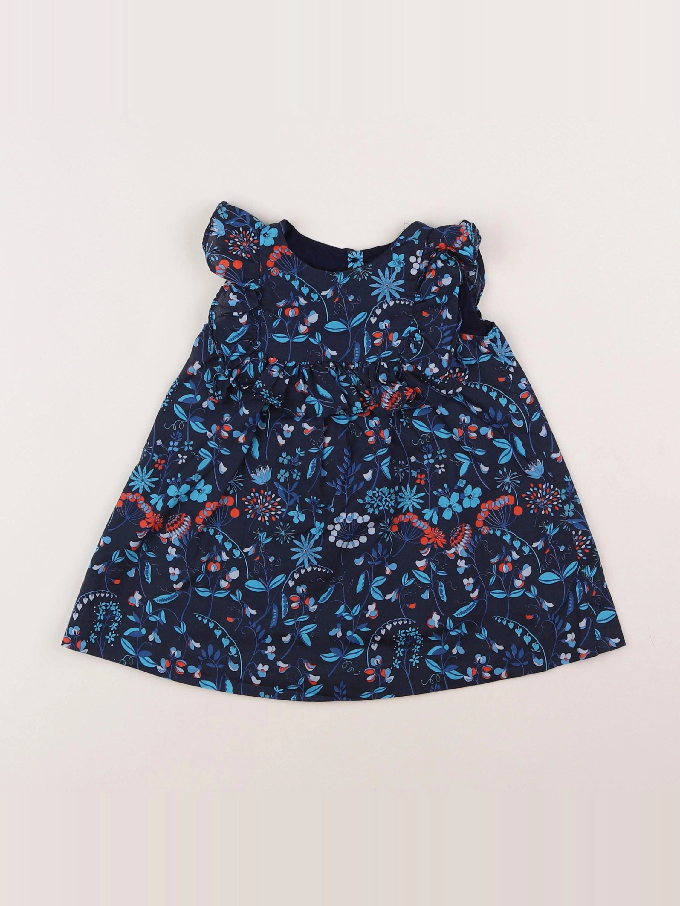 Jacadi - robe bleu - 12 mois