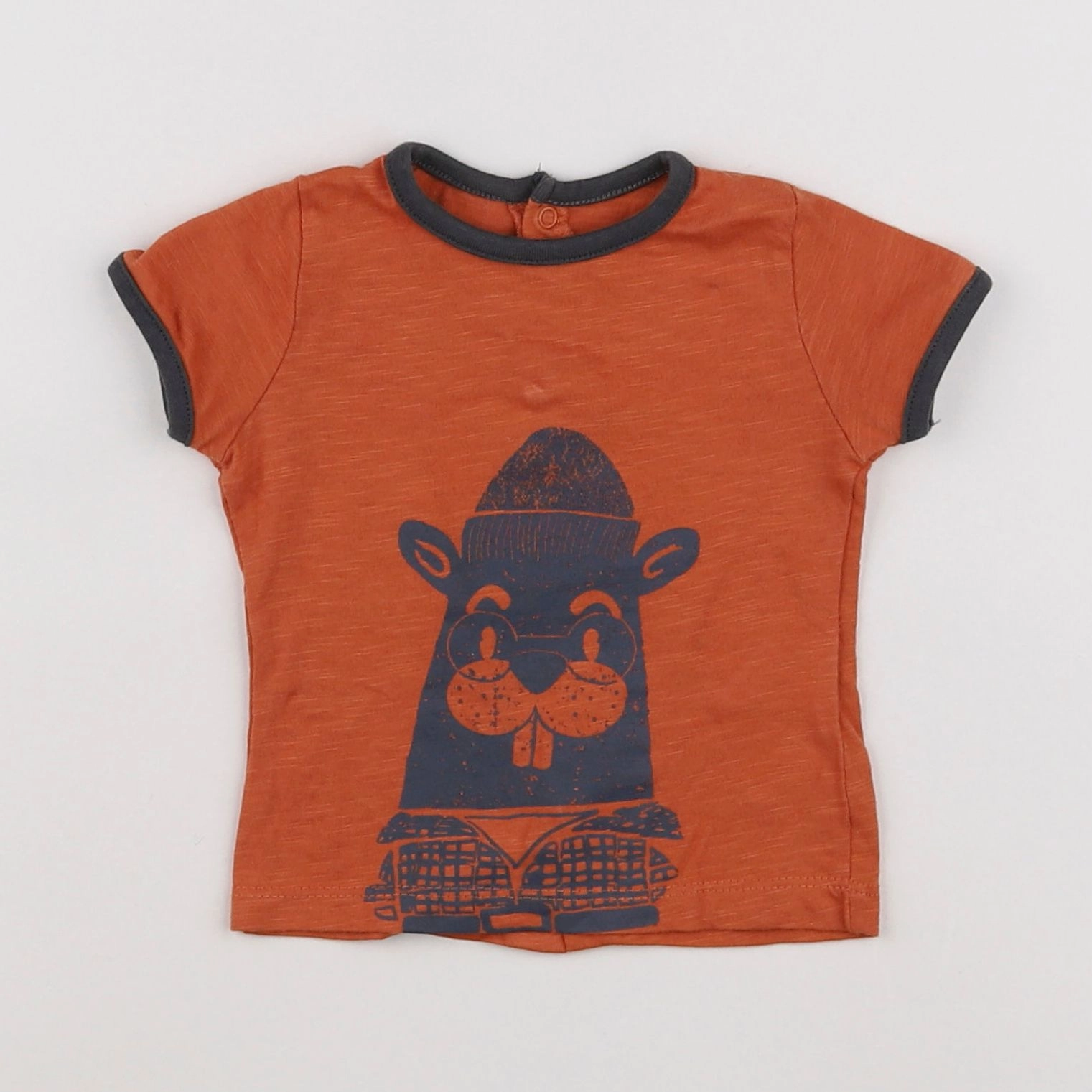 Vertbaudet - tee-shirt rouge - 3 mois