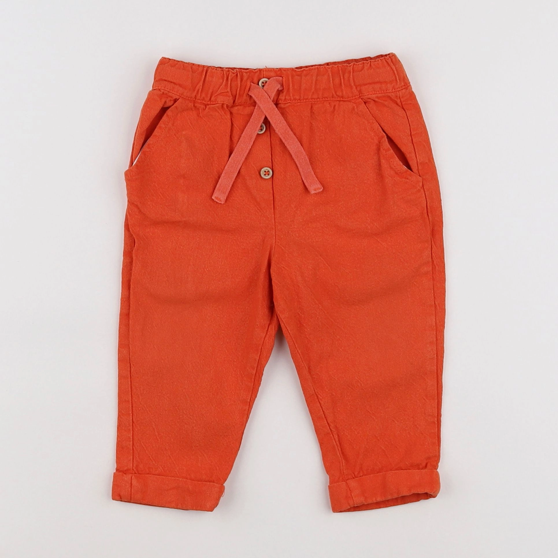 Boutchou - pantalon orange - 12 mois