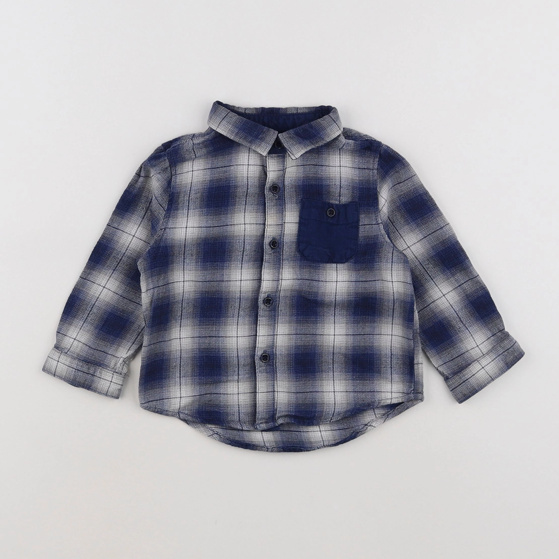 Zara - chemise bleu - 9/12 mois