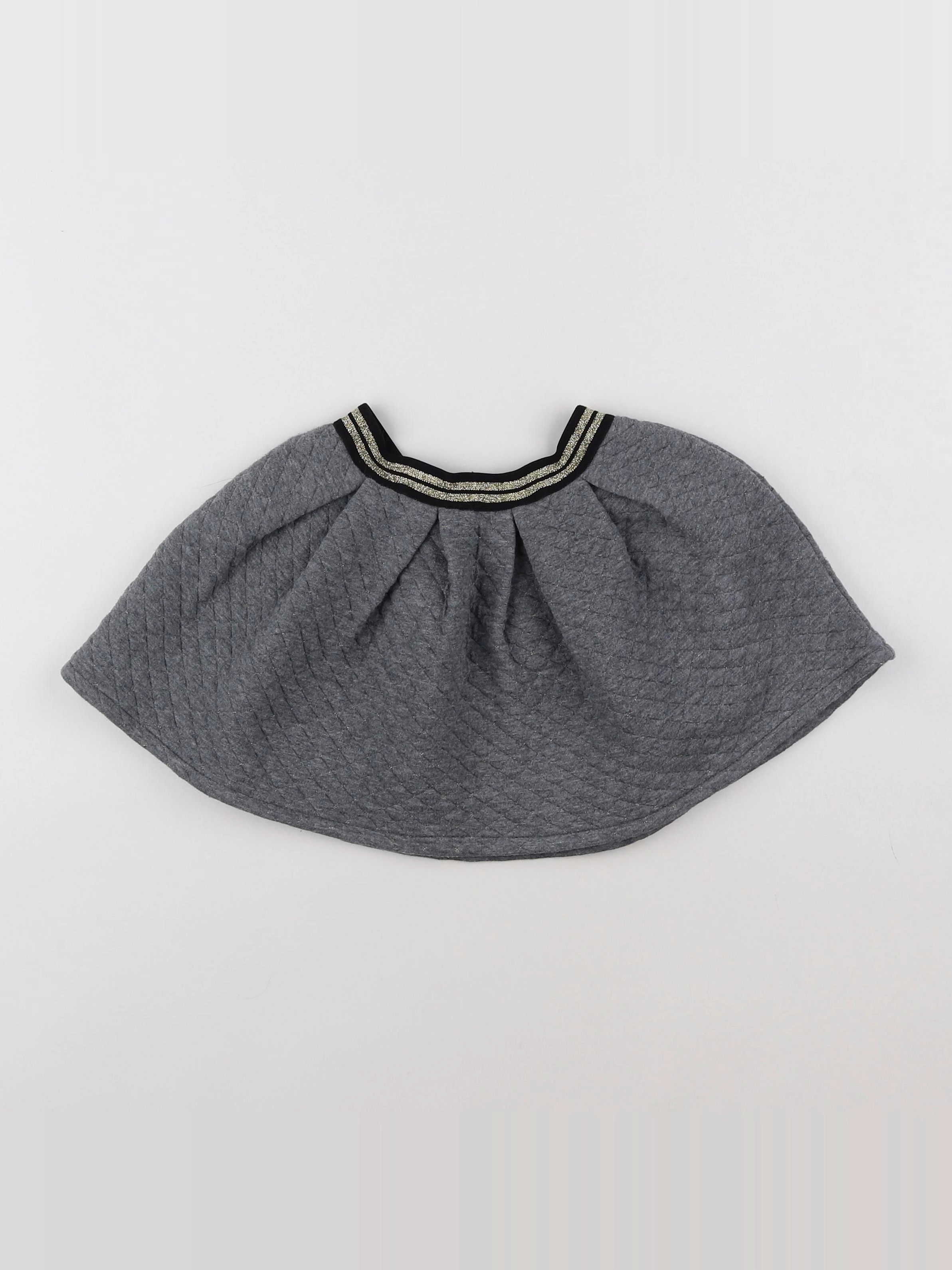 Vertbaudet - jupe gris, or - 4 ans