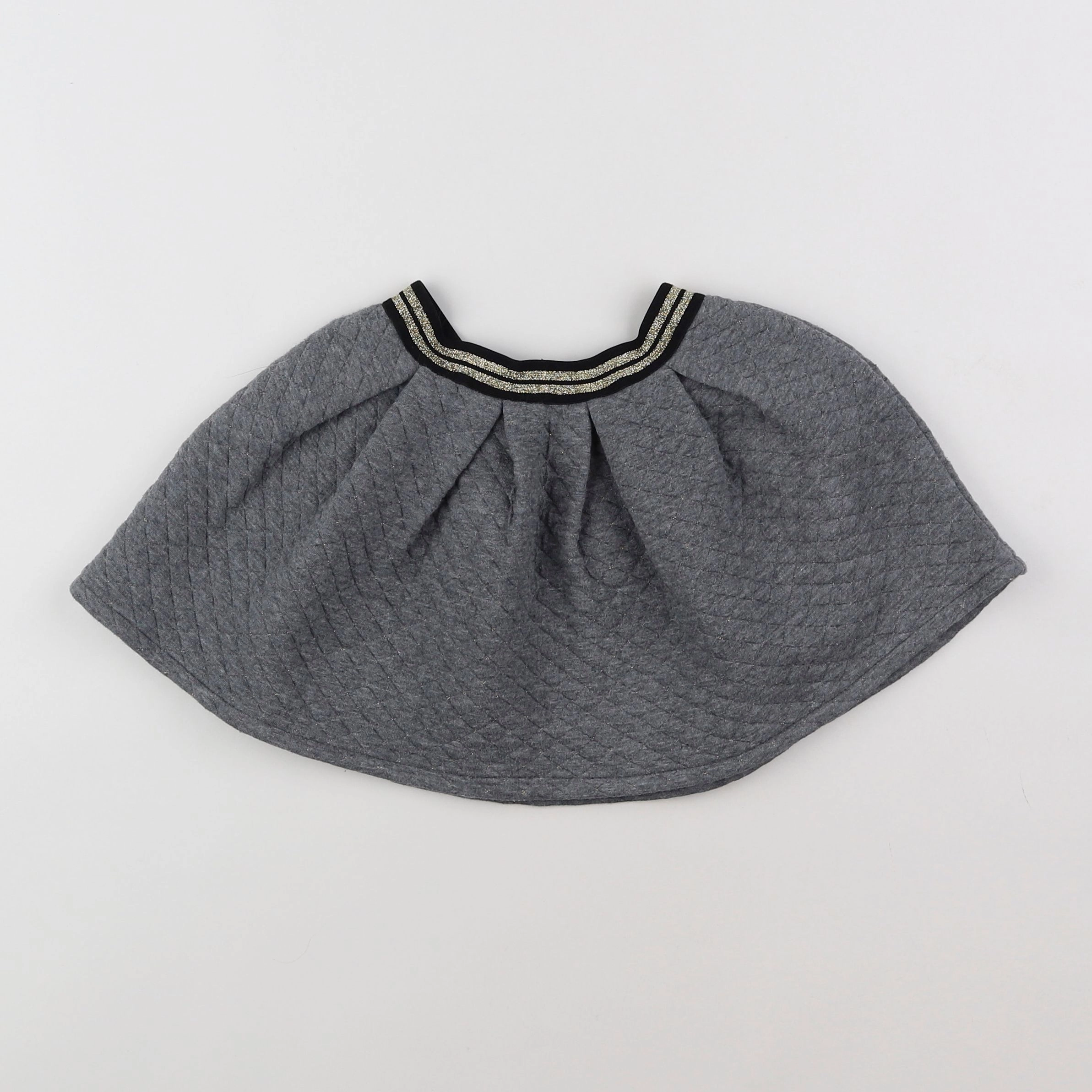 Vertbaudet - jupe gris, or - 4 ans