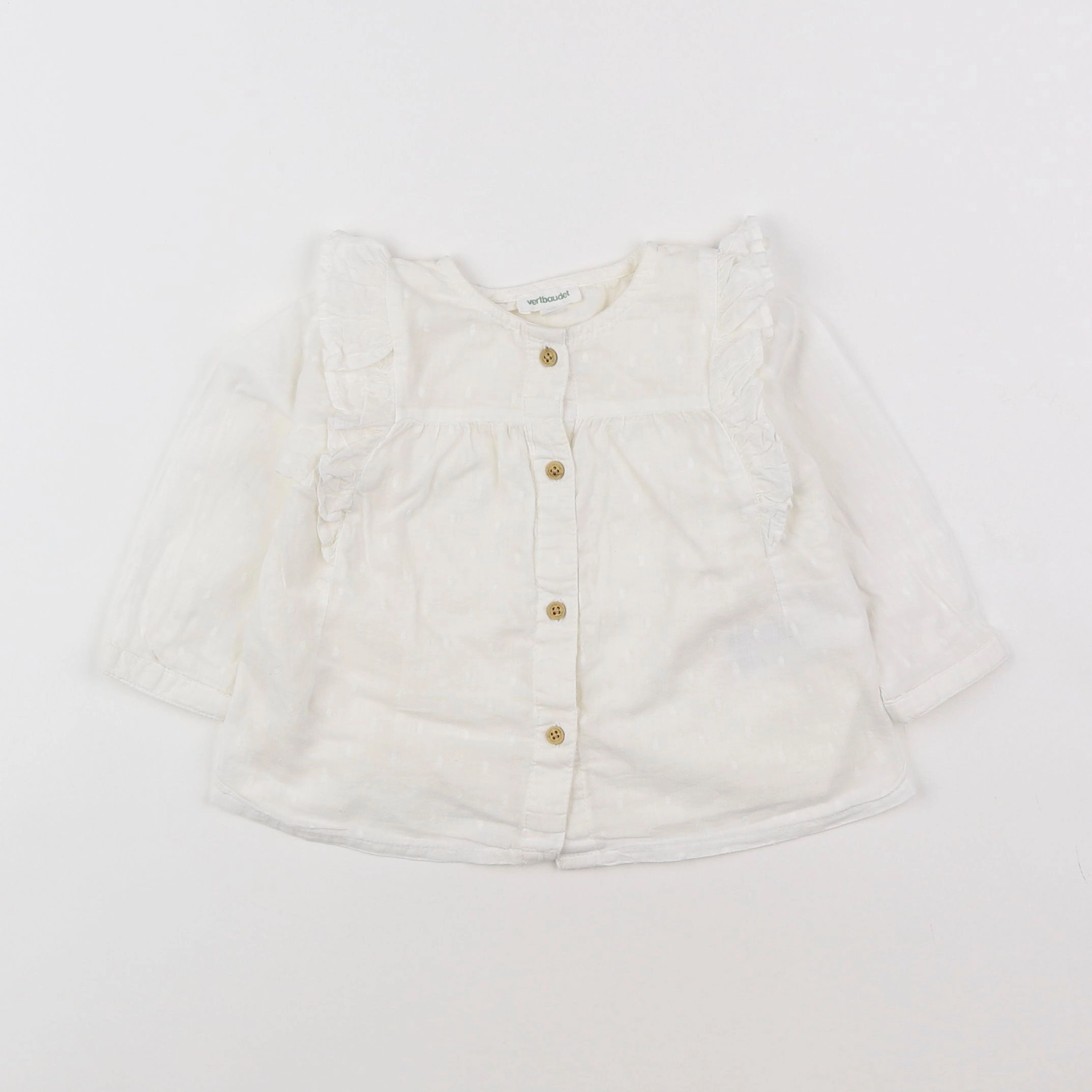 Vertbaudet - blouse beige - 9 mois