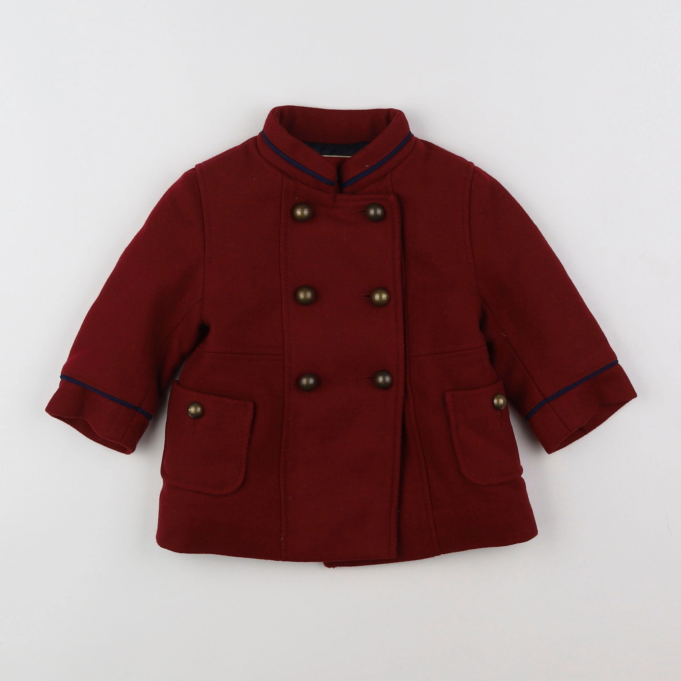 Jacadi - manteau rouge - 6 mois