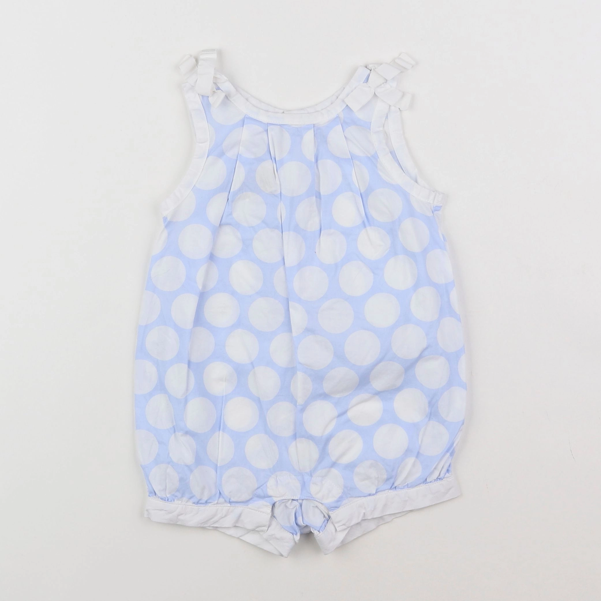 Jacadi - combinaison blanc, bleu - 12 mois