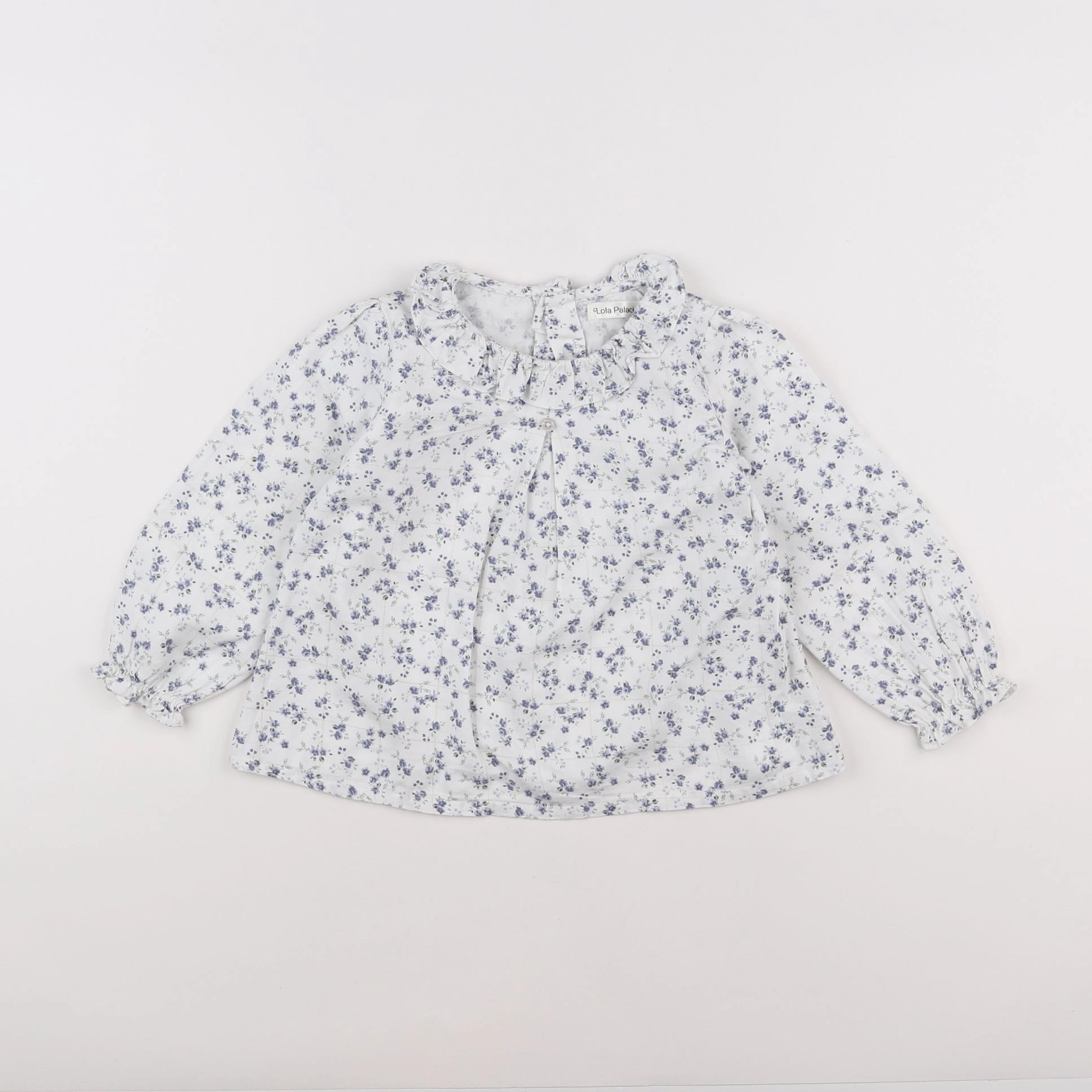 Lola Palacios - blouse bleu - 3 ans