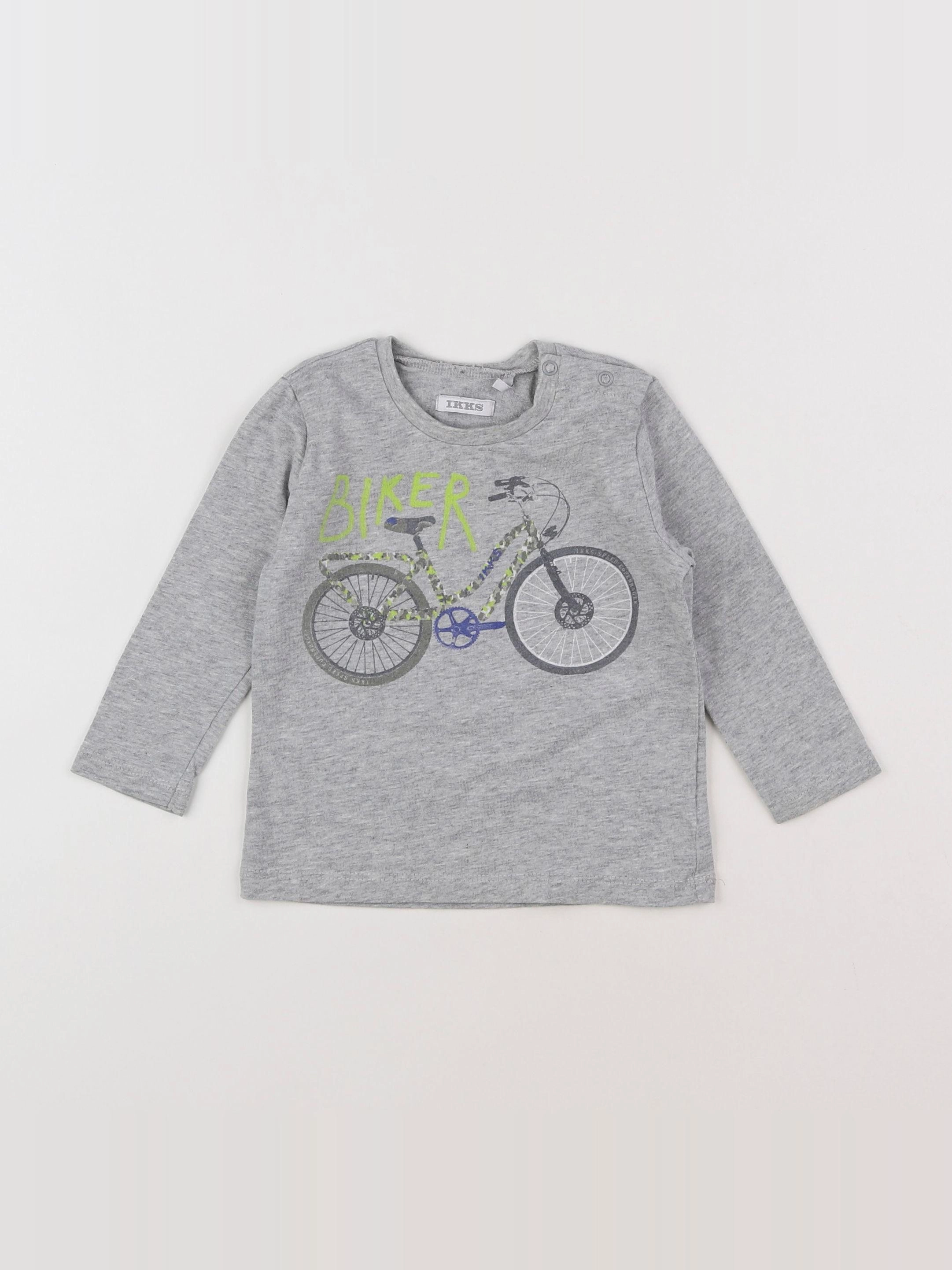 IKKS - tee-shirt gris - 12 mois