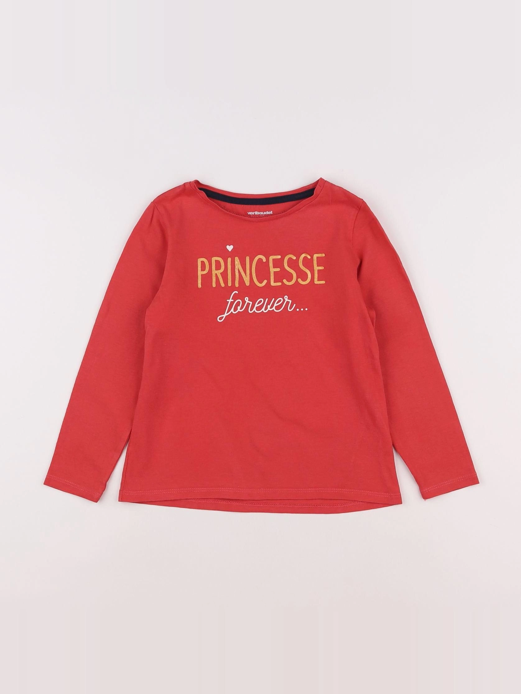 Vertbaudet - tee-shirt rose - 6 ans