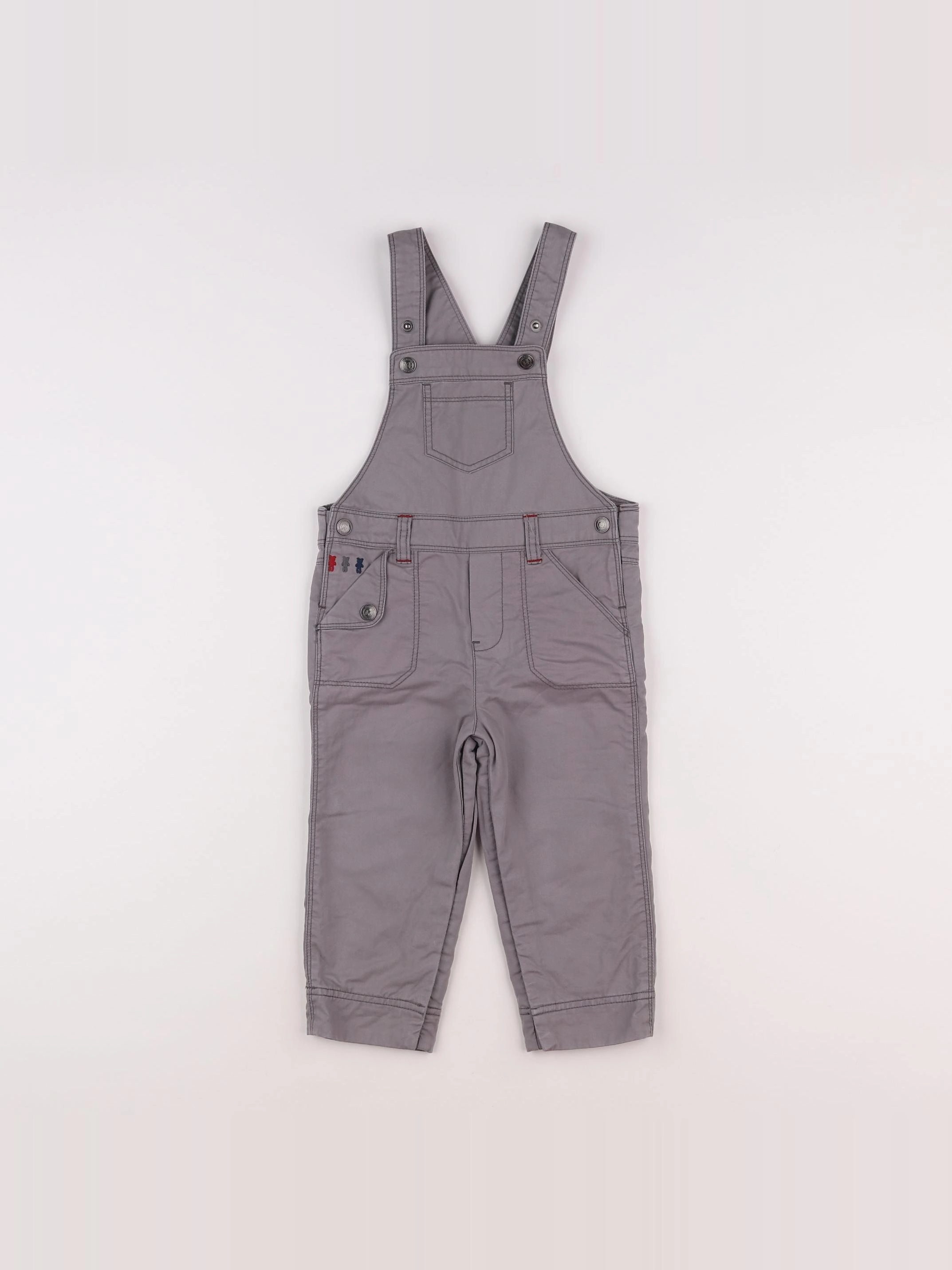 Natalys - salopette gris - 18 mois