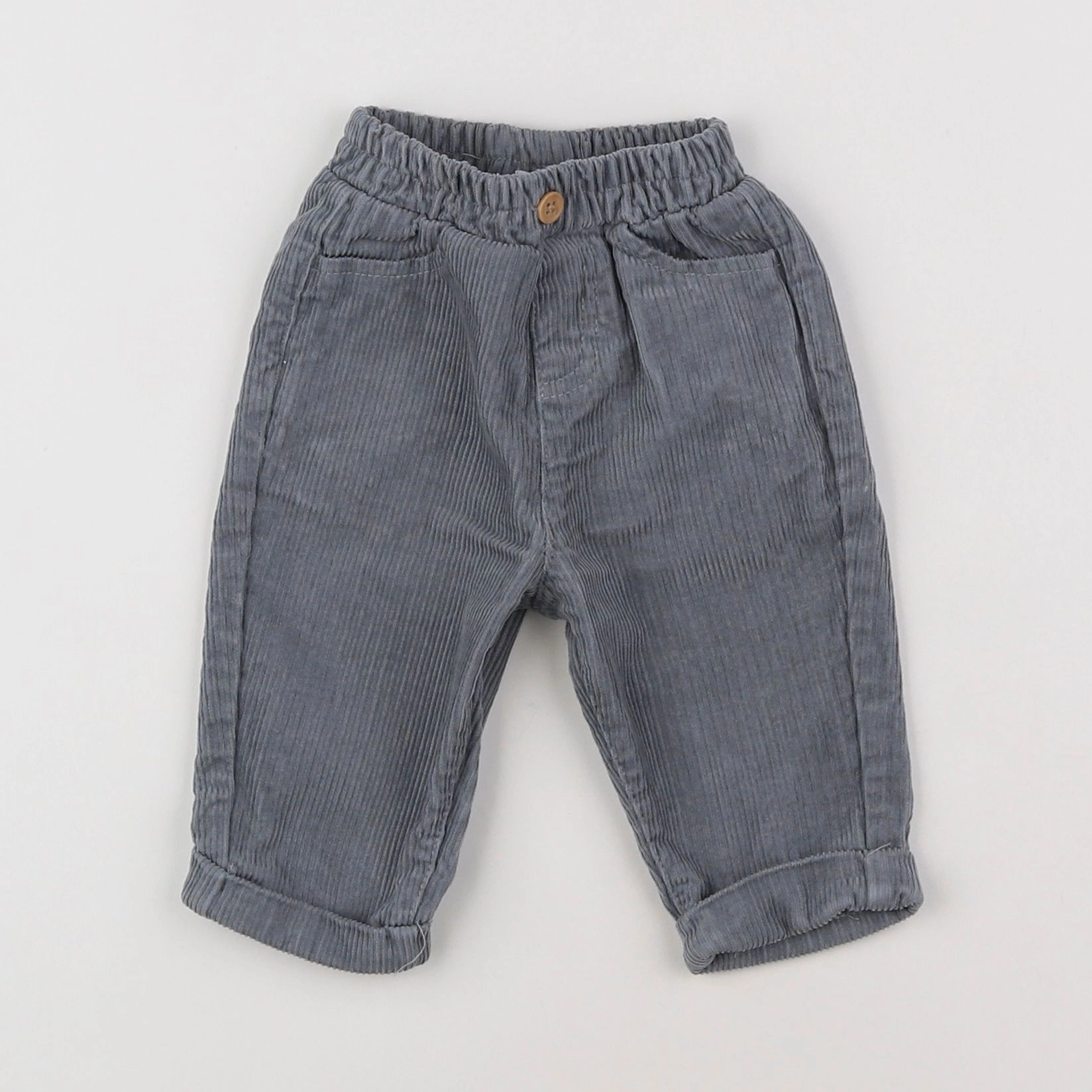 Vertbaudet - pantalon bleu - 3 mois