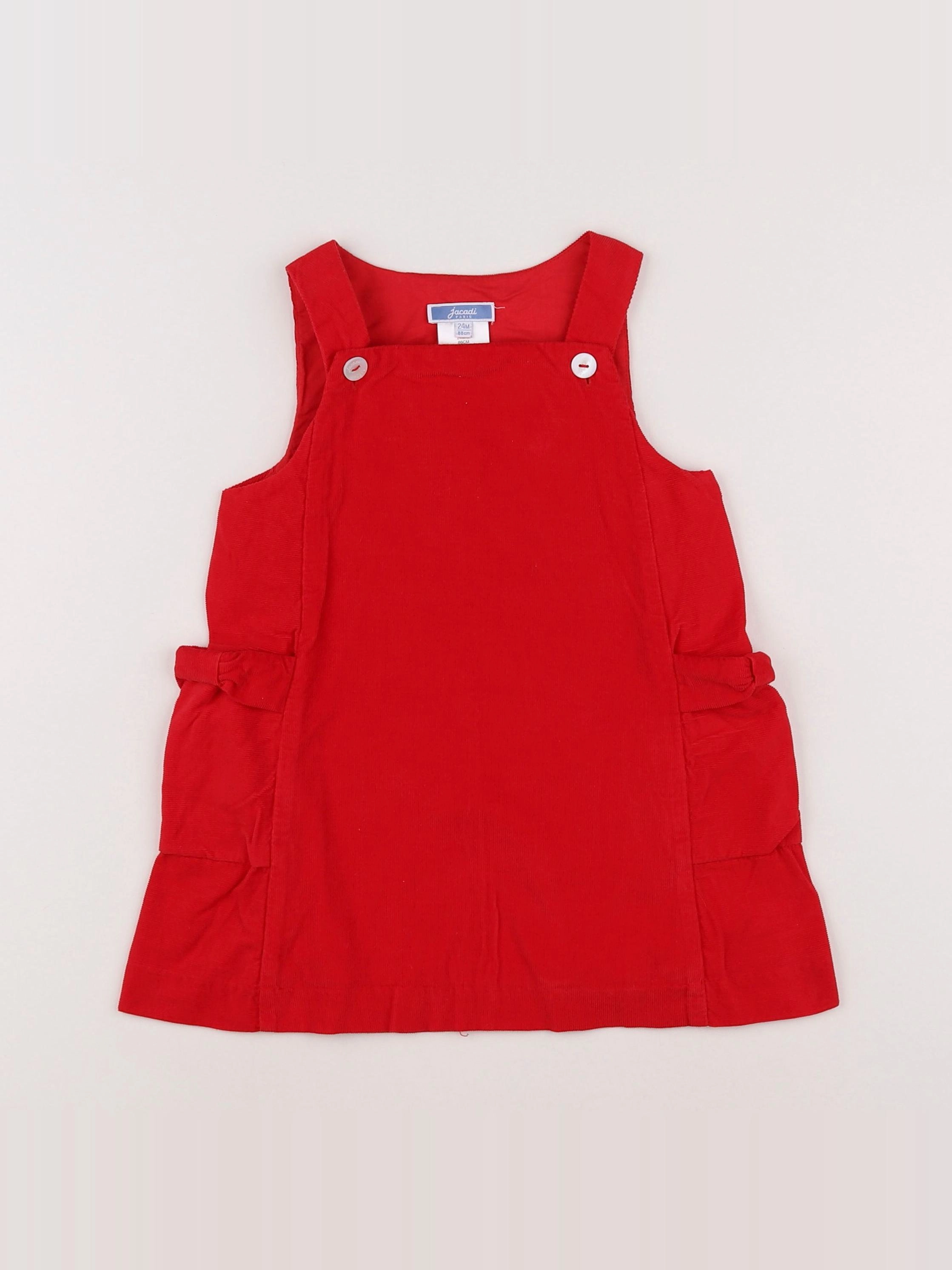 Jacadi - robe rouge - 2 ans