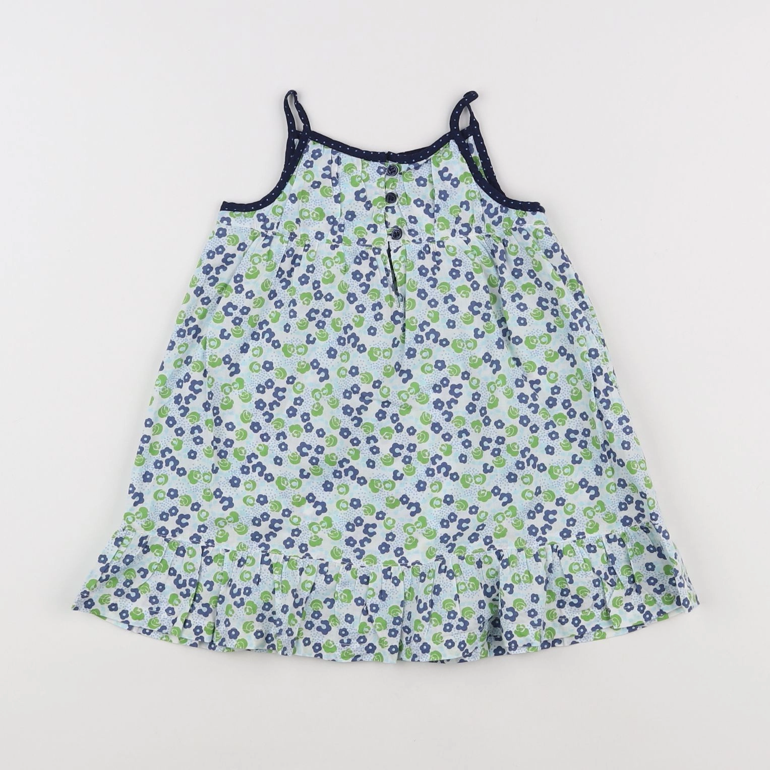 Zara - robe bleu - 12/18 mois