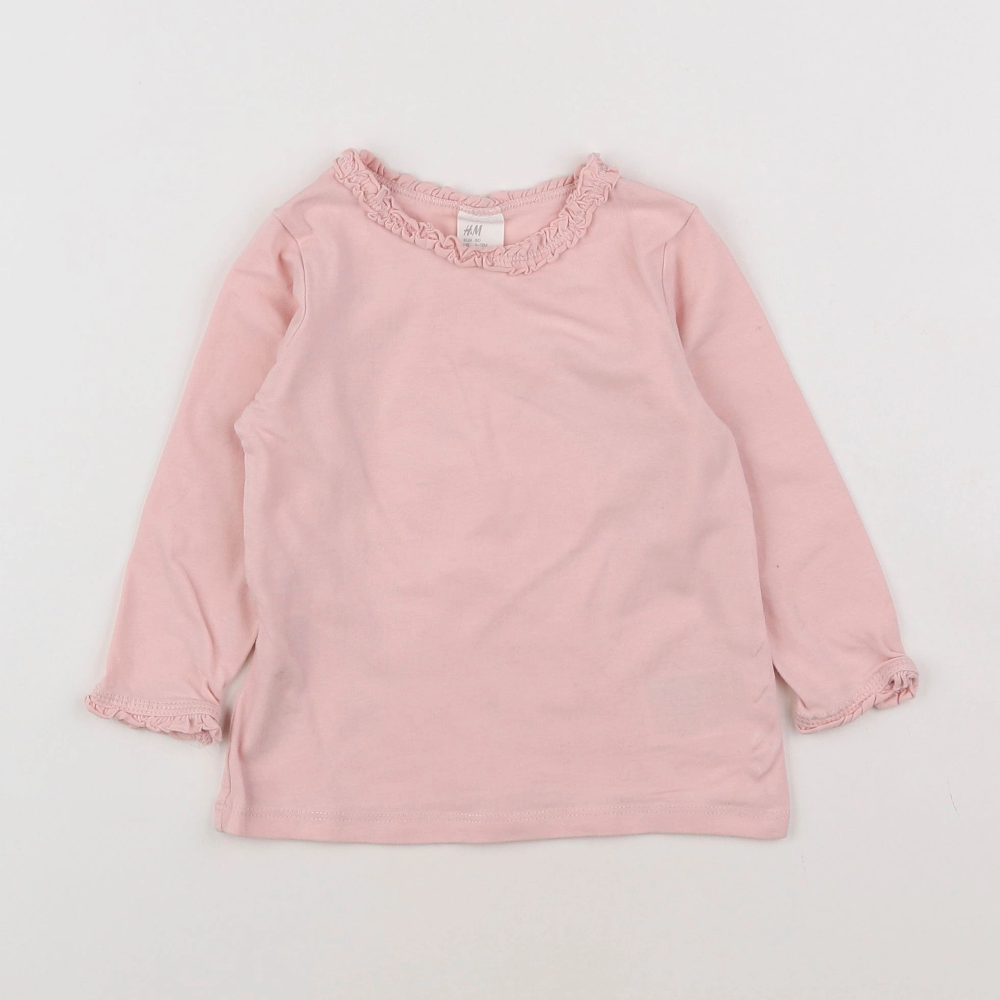 H&M - tee-shirt rose - 2 ans