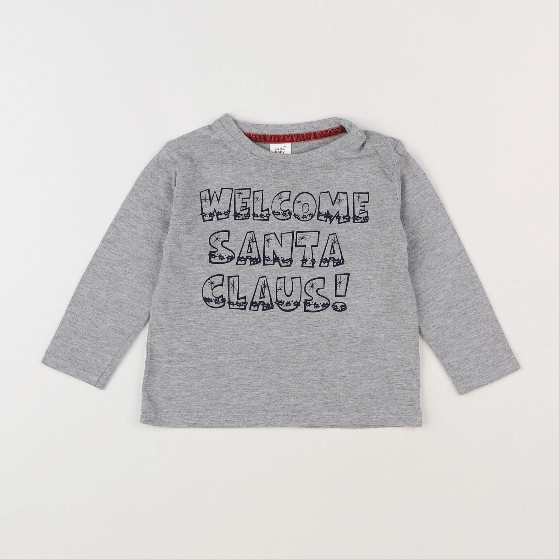 Zara - tee-shirt gris - 9/12 mois