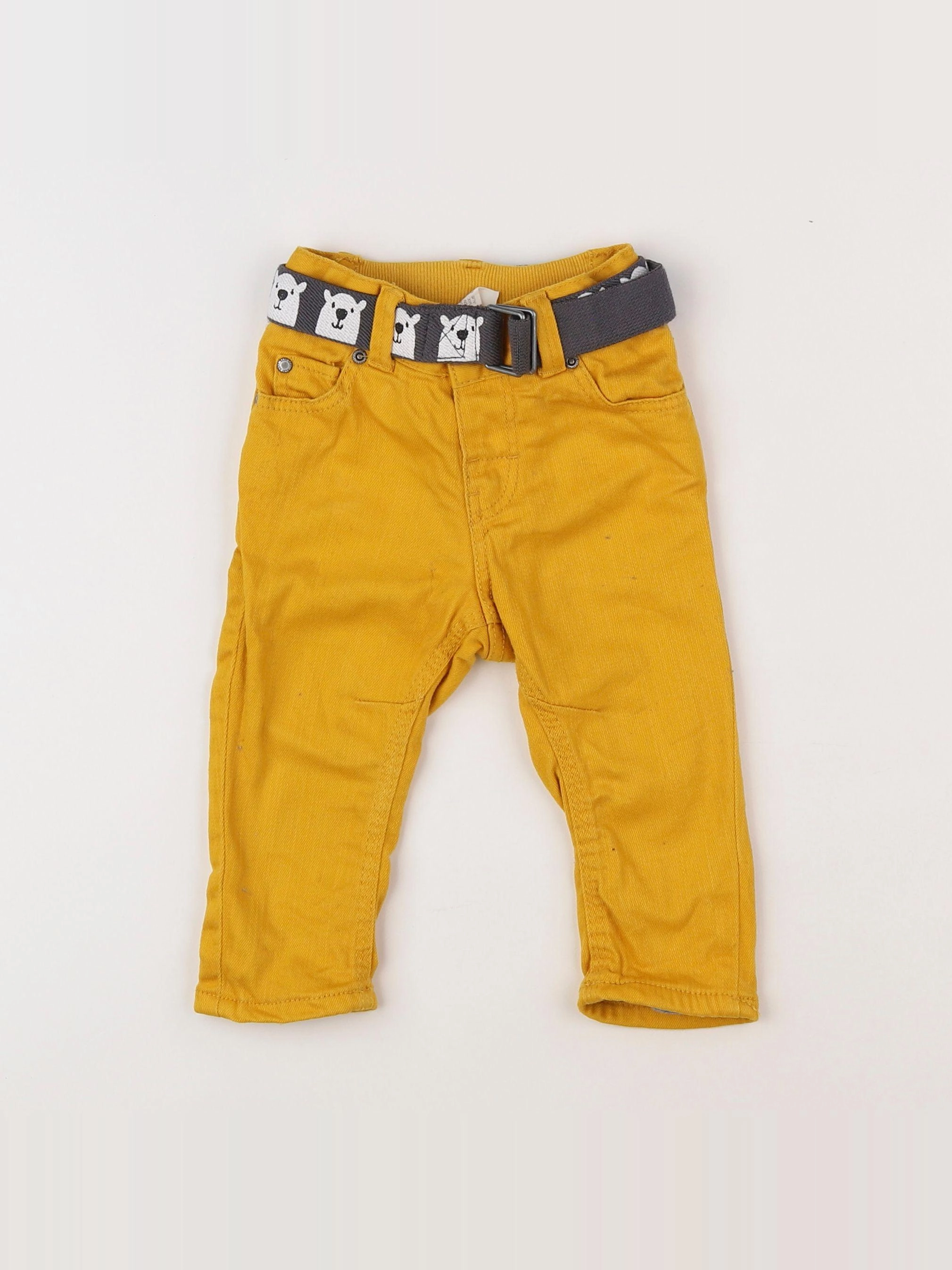 H&M - jean jaune - 3/6 mois