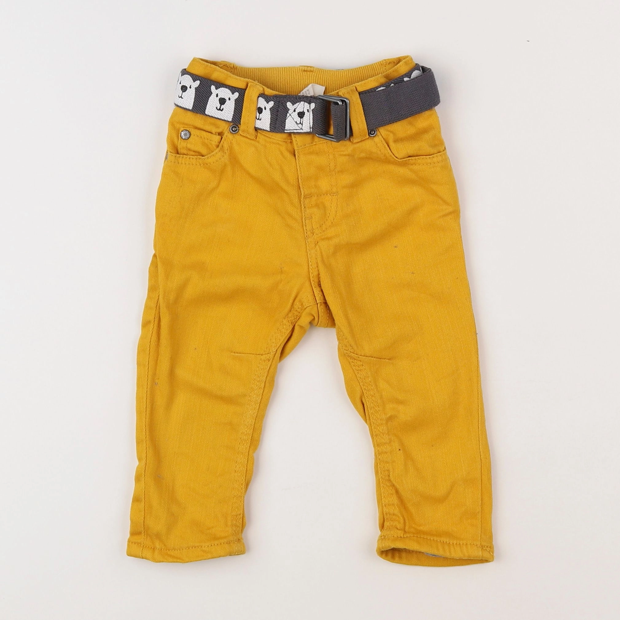 H&M - jean jaune - 3/6 mois