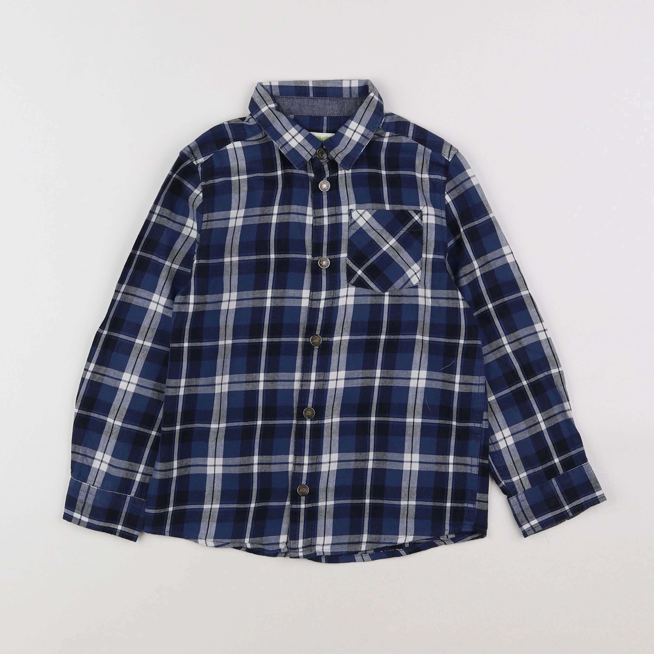 Vertbaudet - chemise bleu - 6 ans