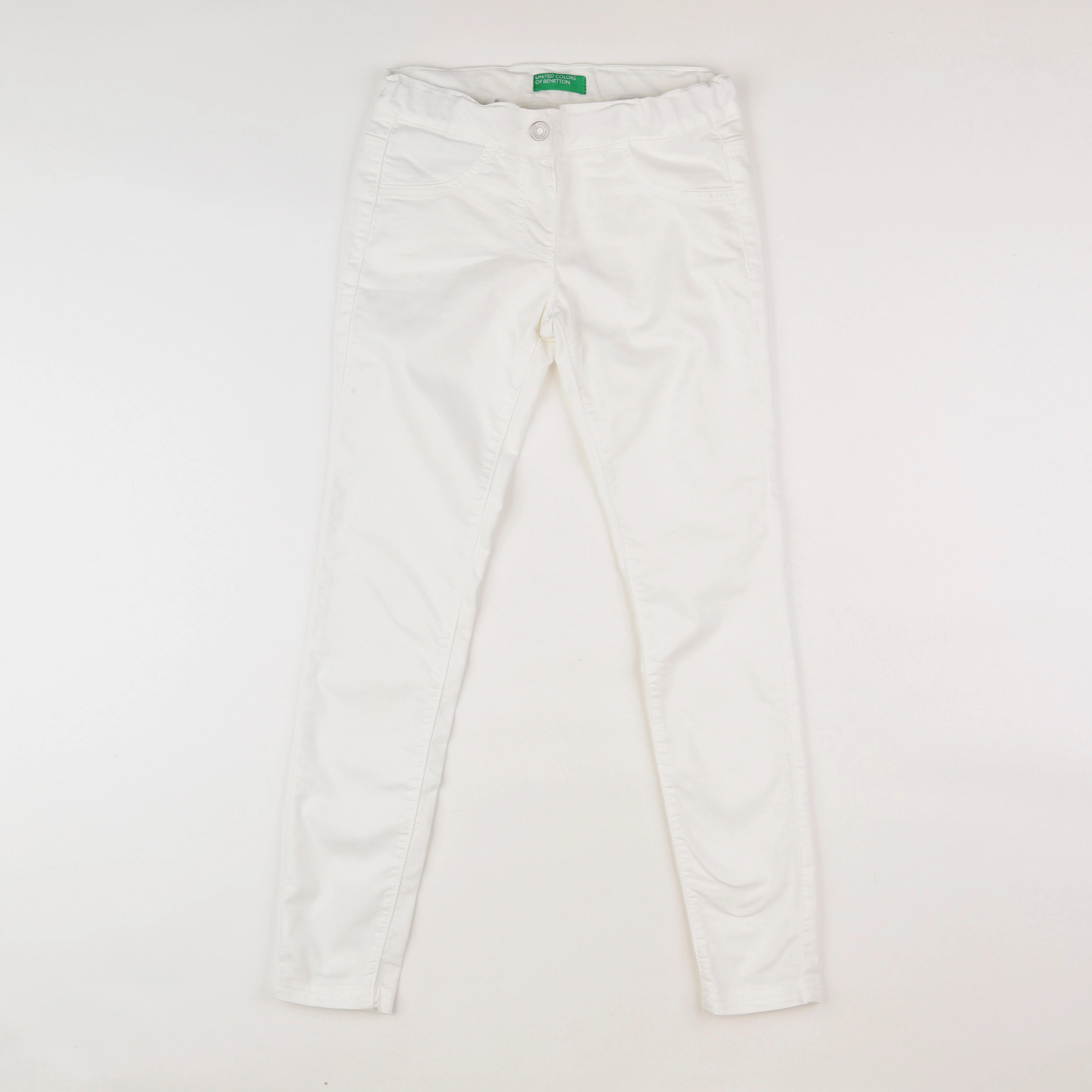 Benetton - jean blanc - 10/11 ans