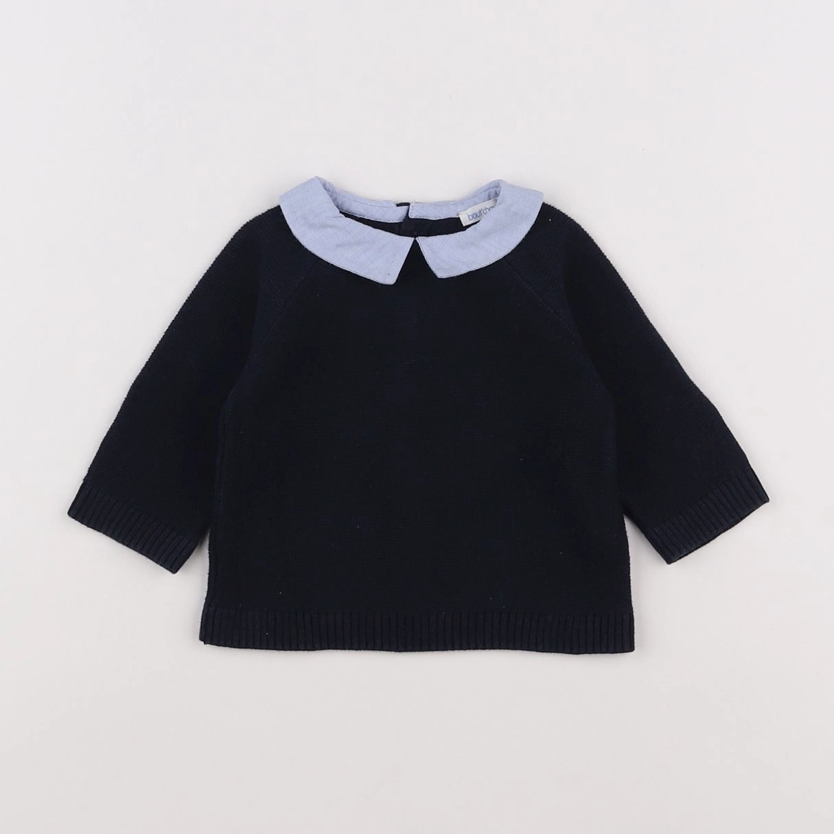 Boutchou - pull bleu - 3 mois