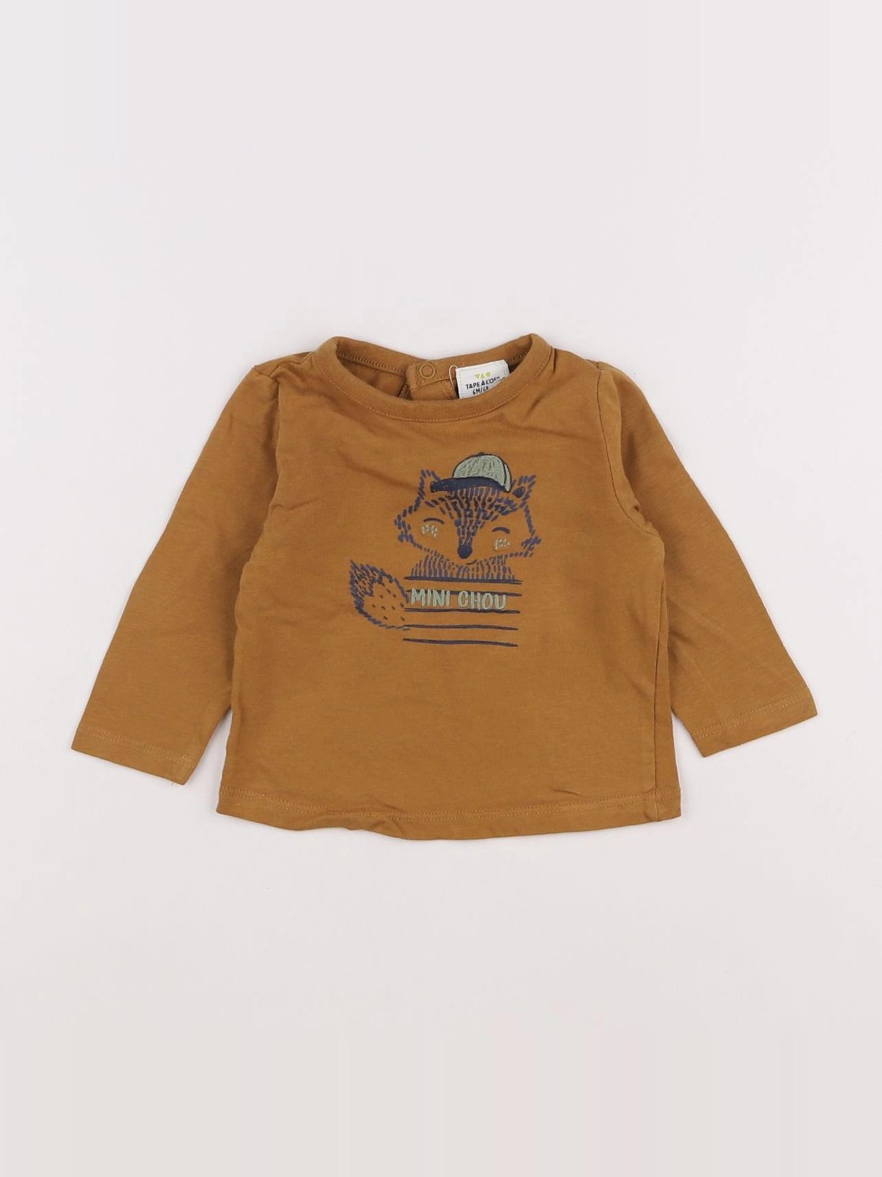 Tape à l'oeil - tee-shirt marron - 6 mois