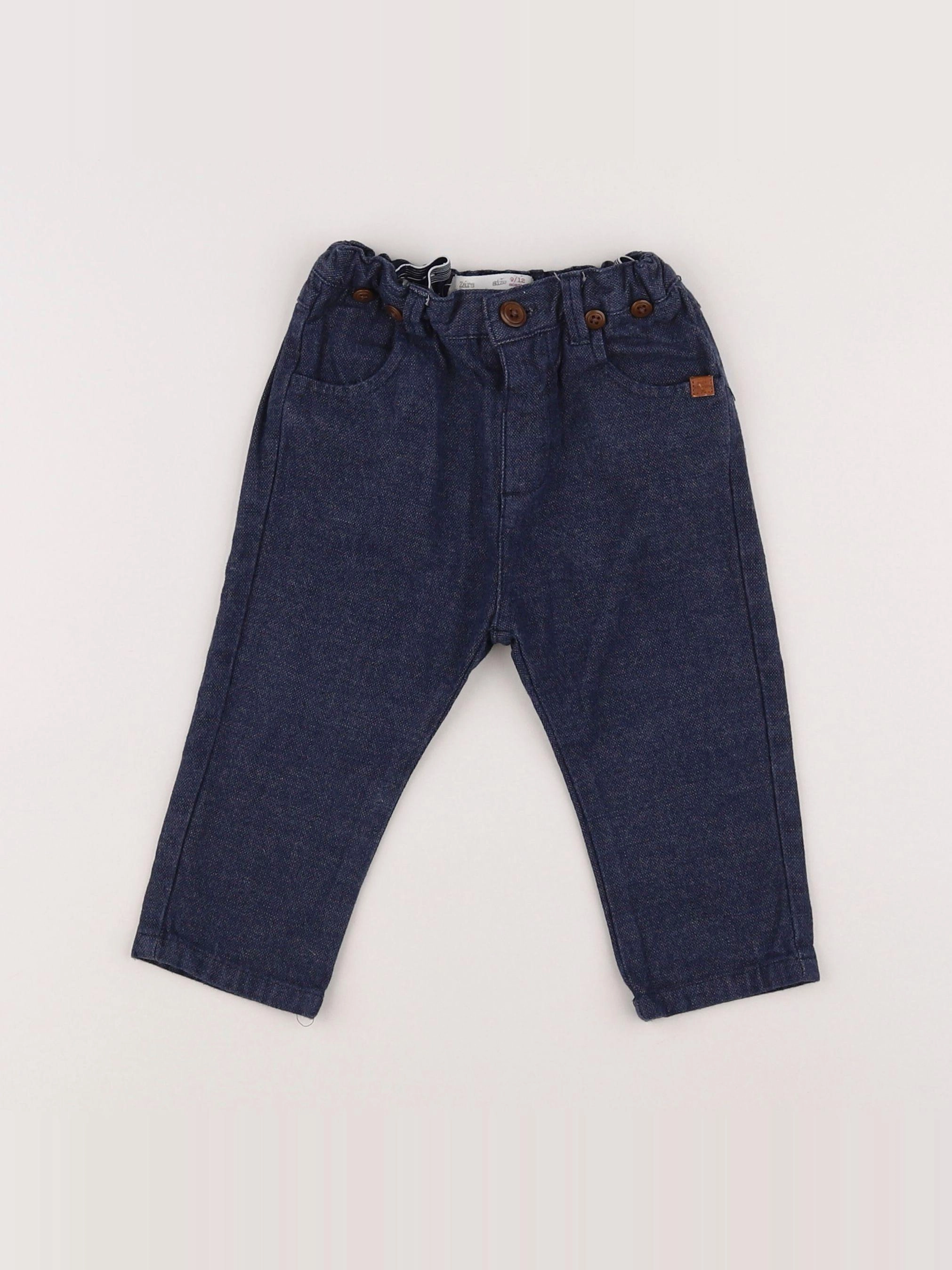 Zara - pantalon bleu - 9/12 mois