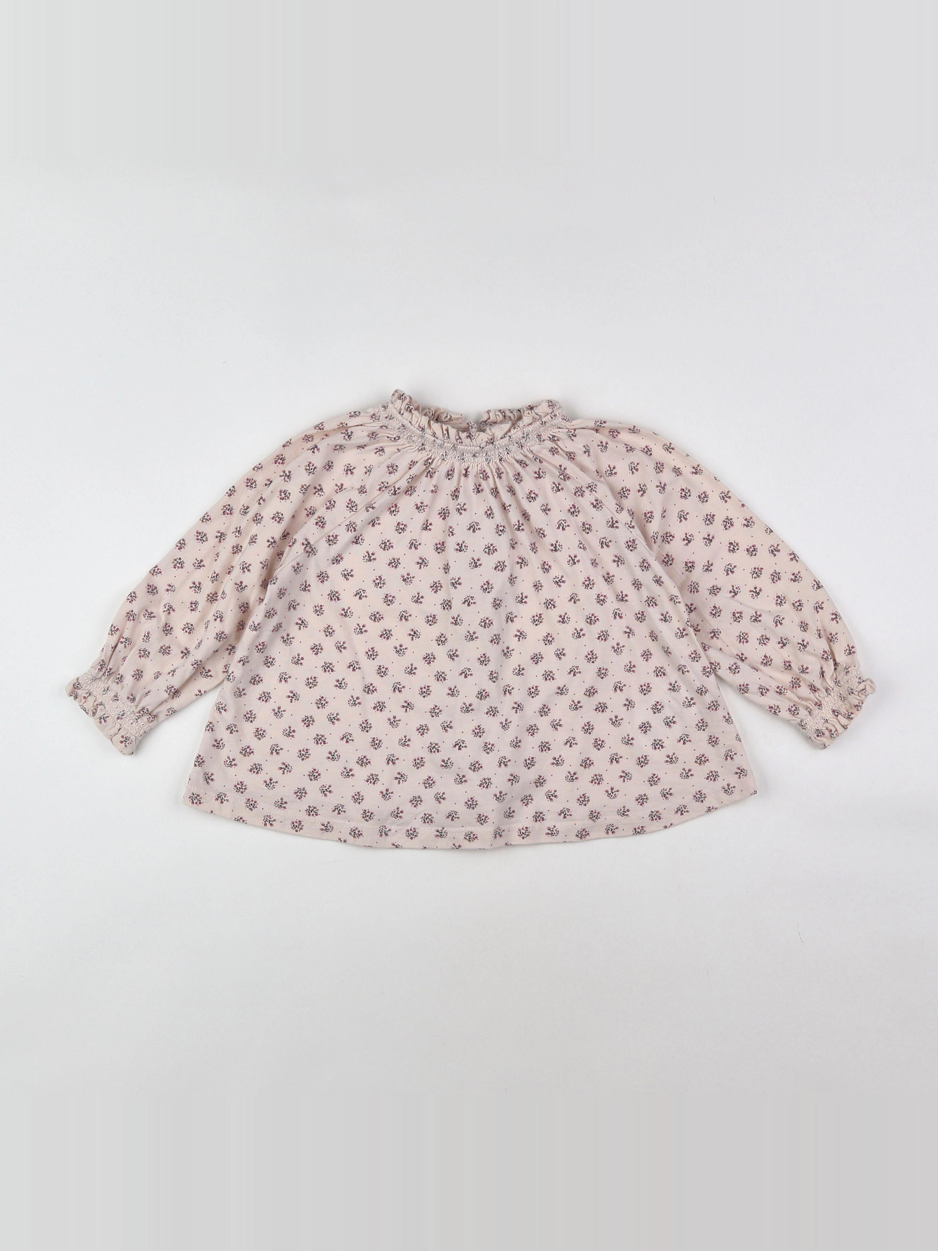 Vertbaudet - tee-shirt beige - 2 ans