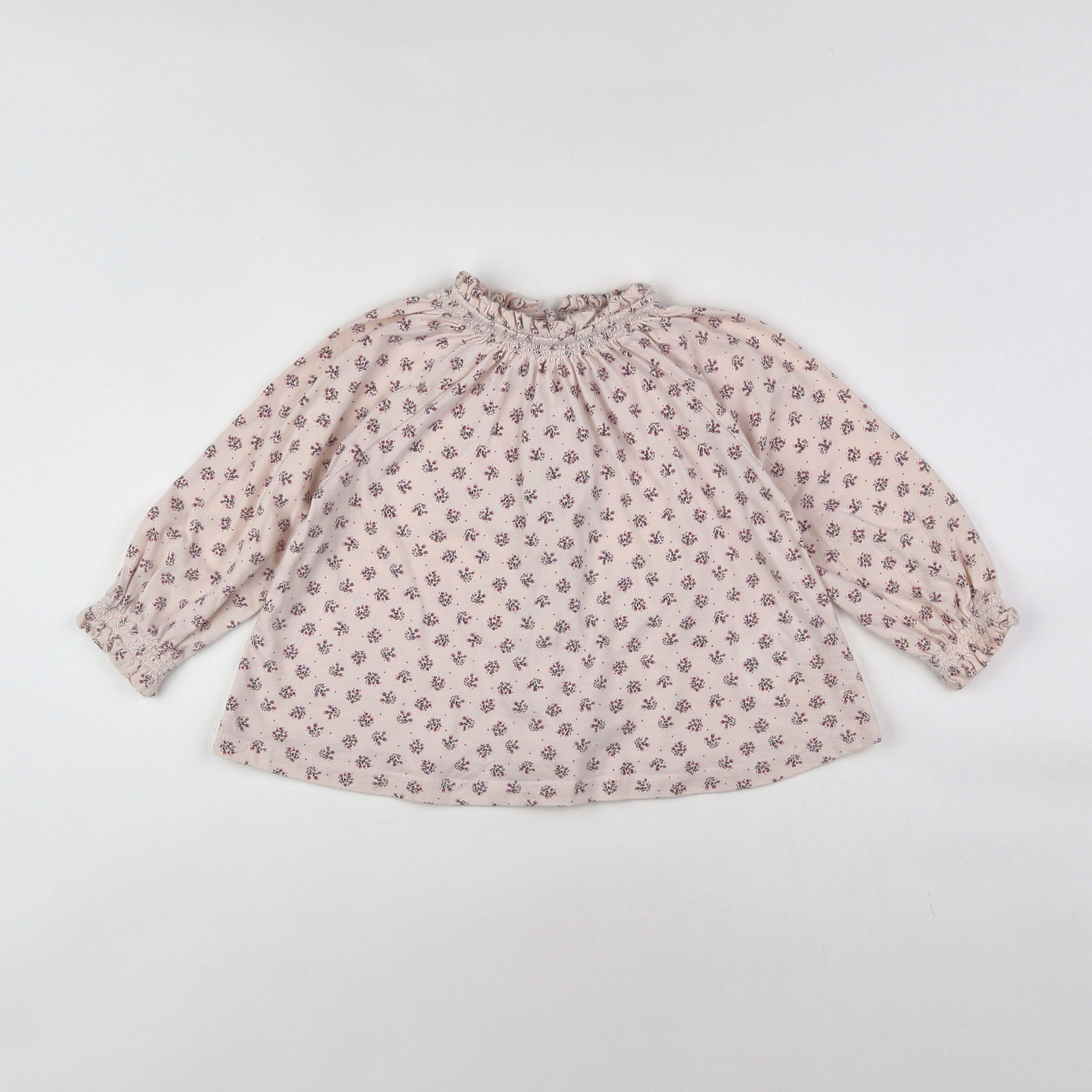 Vertbaudet - tee-shirt beige - 2 ans