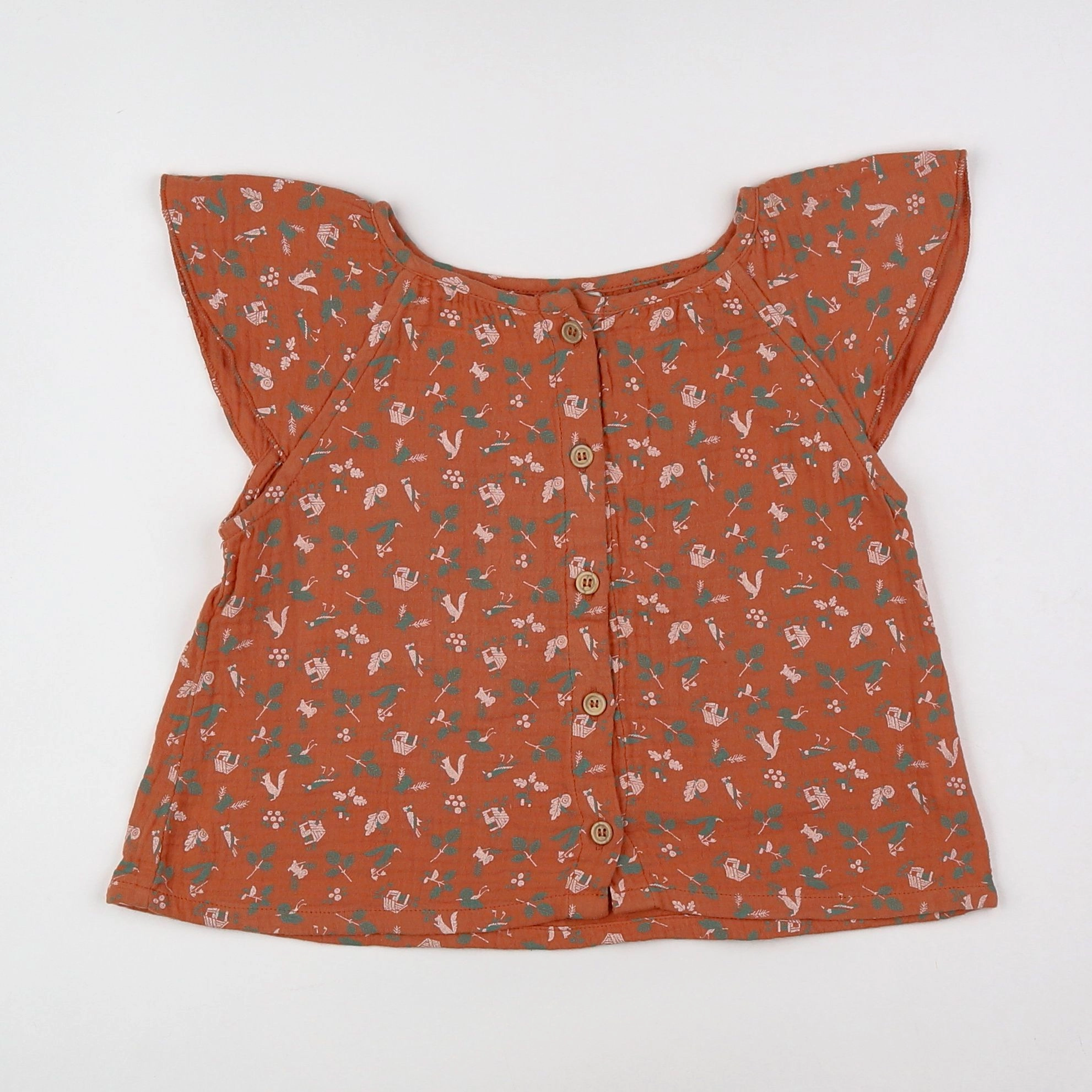 Moulin Roty - blouse marron - 18 mois