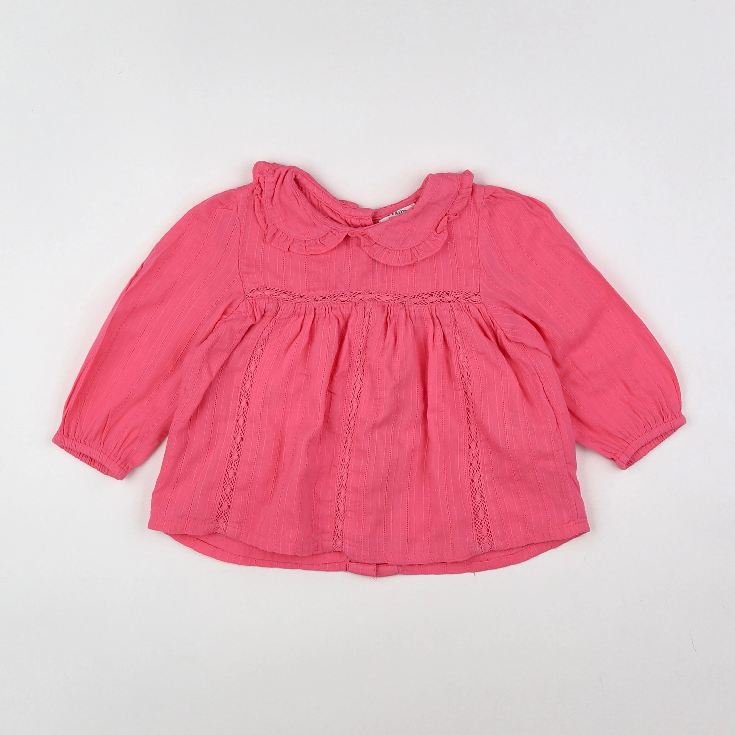 Tape à l'oeil - blouse rose - 12 mois