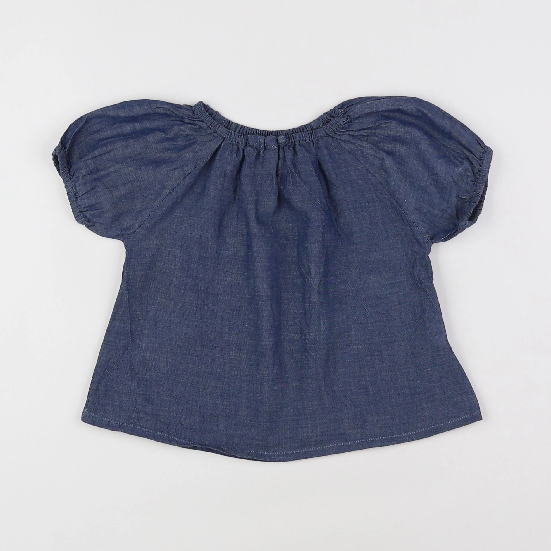 Ketiketa - blouse bleu - 12 mois