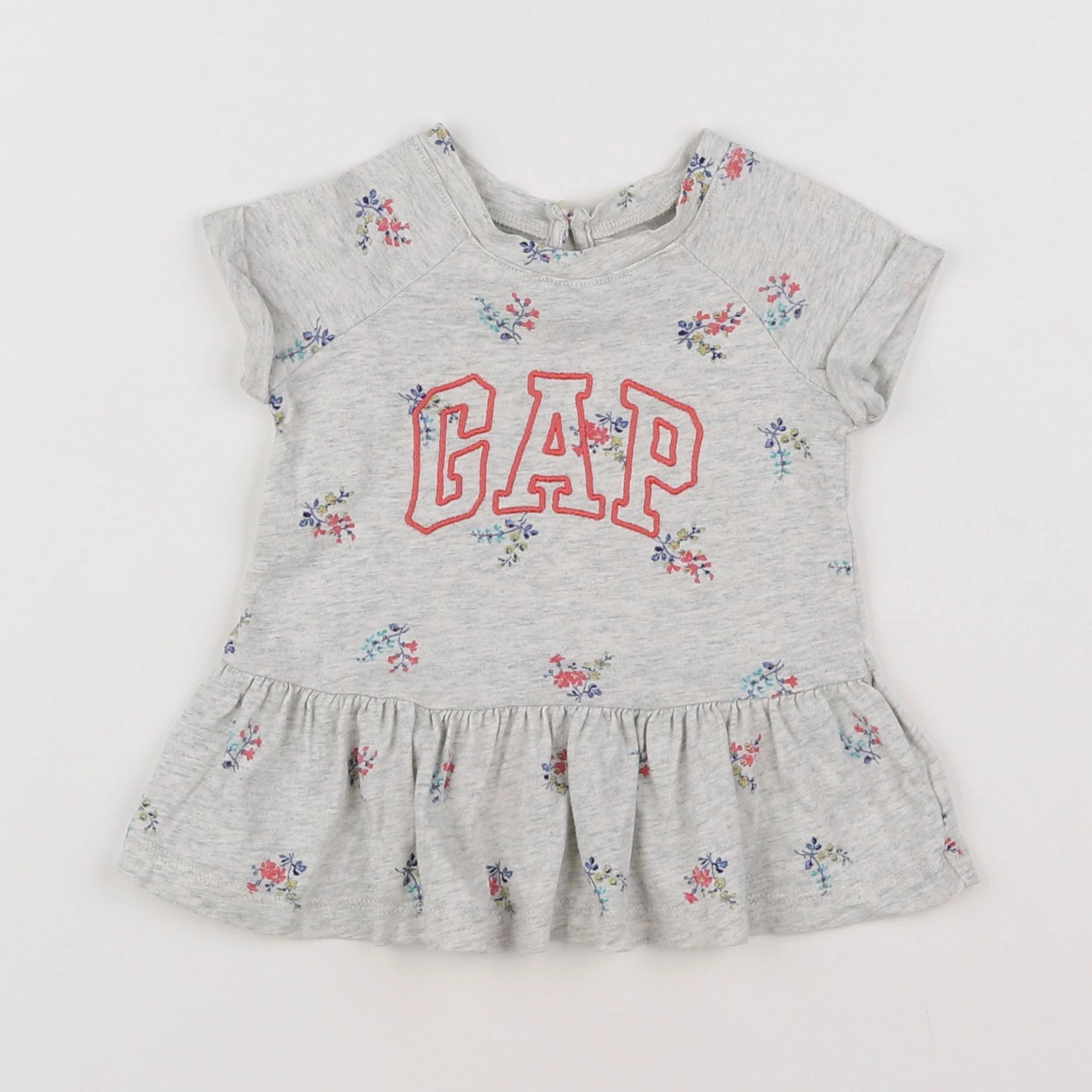 GAP - robe gris - 0/3 mois