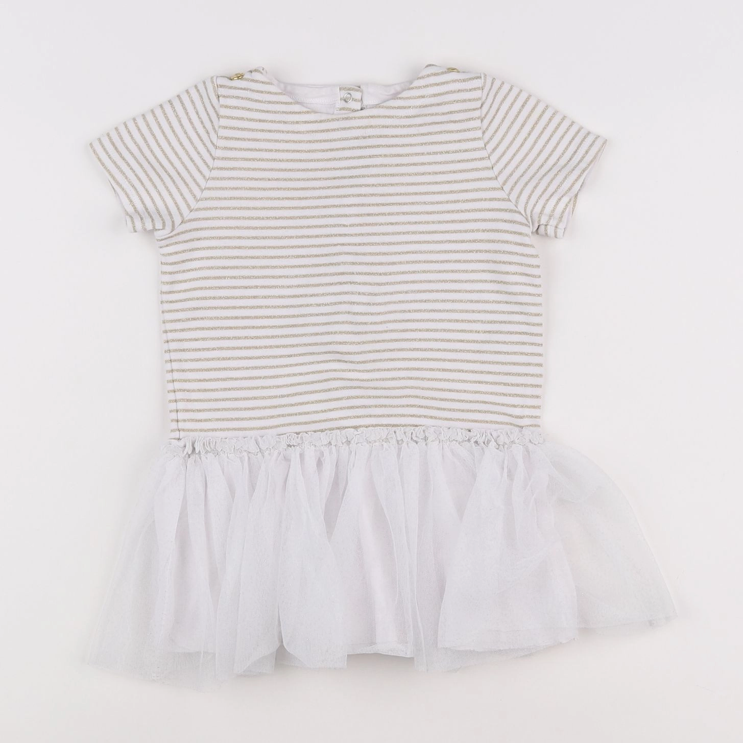 Petit Bateau - robe or - 2 ans