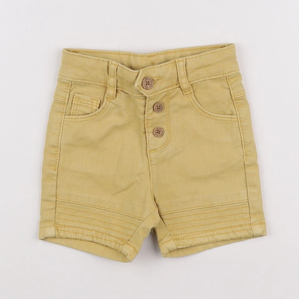 Tape à l'oeil - short jaune - 12 mois