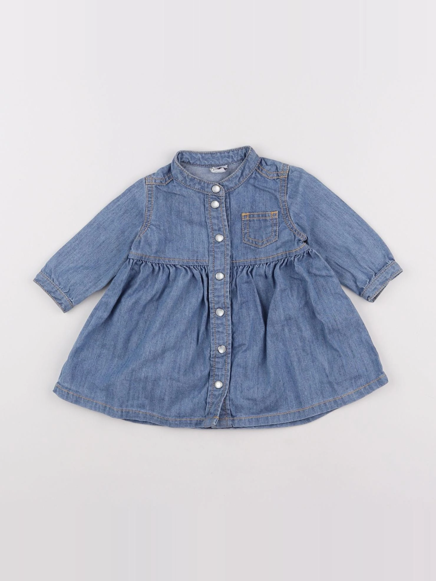 Petit Bateau - robe bleu - 3 mois