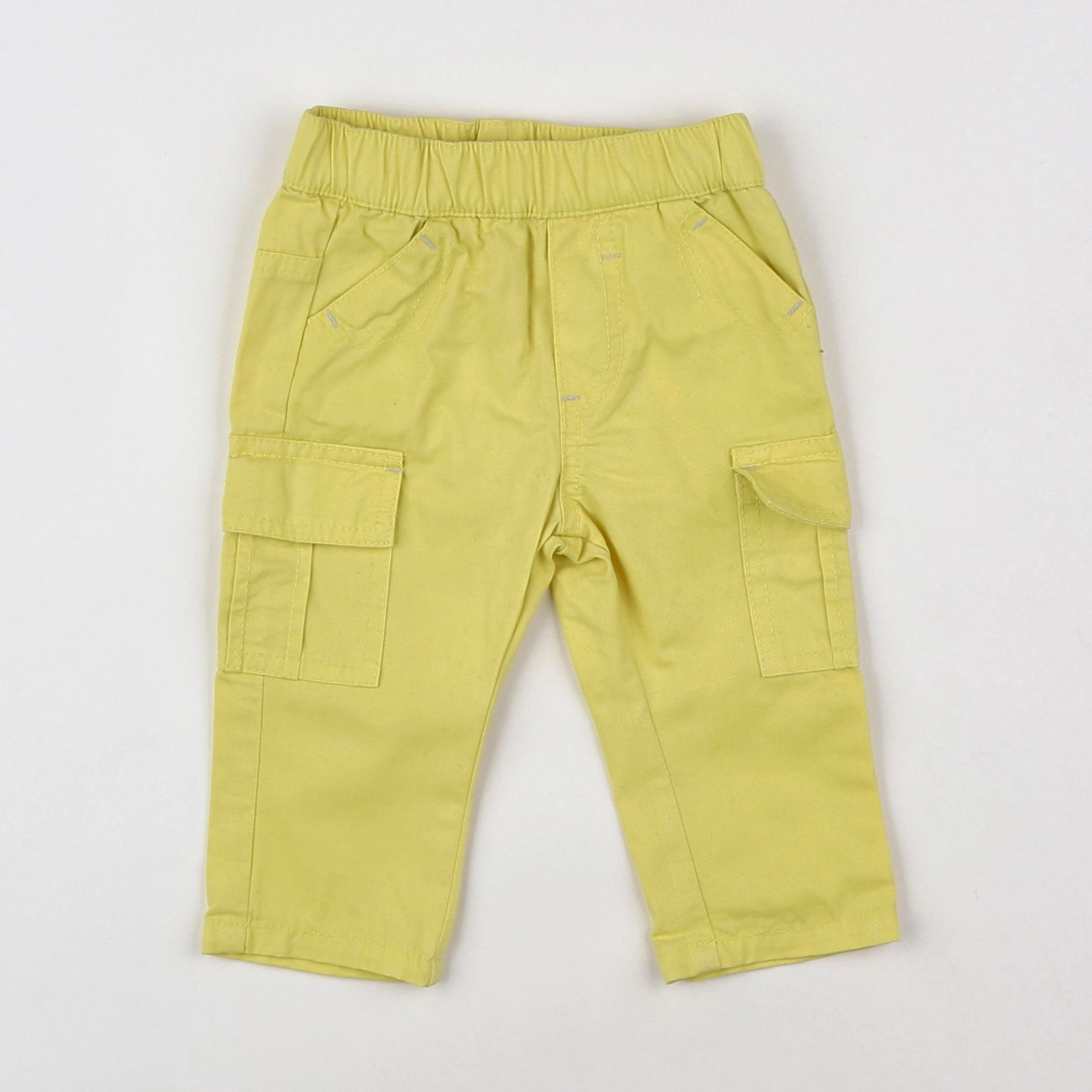 Vertbaudet - pantalon jaune - 3 mois