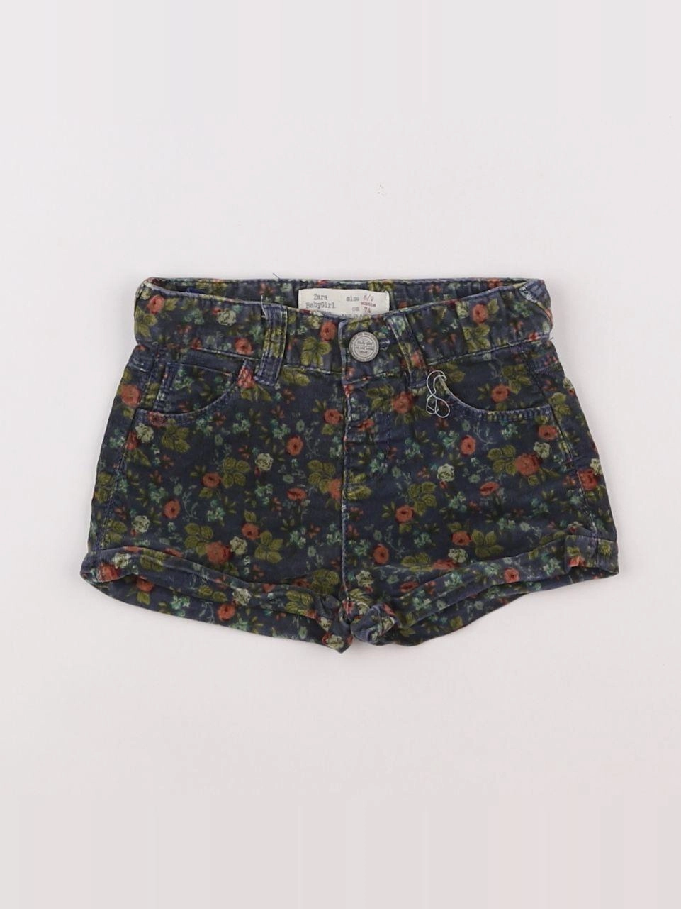 Zara - short multicolore - 6/9 mois