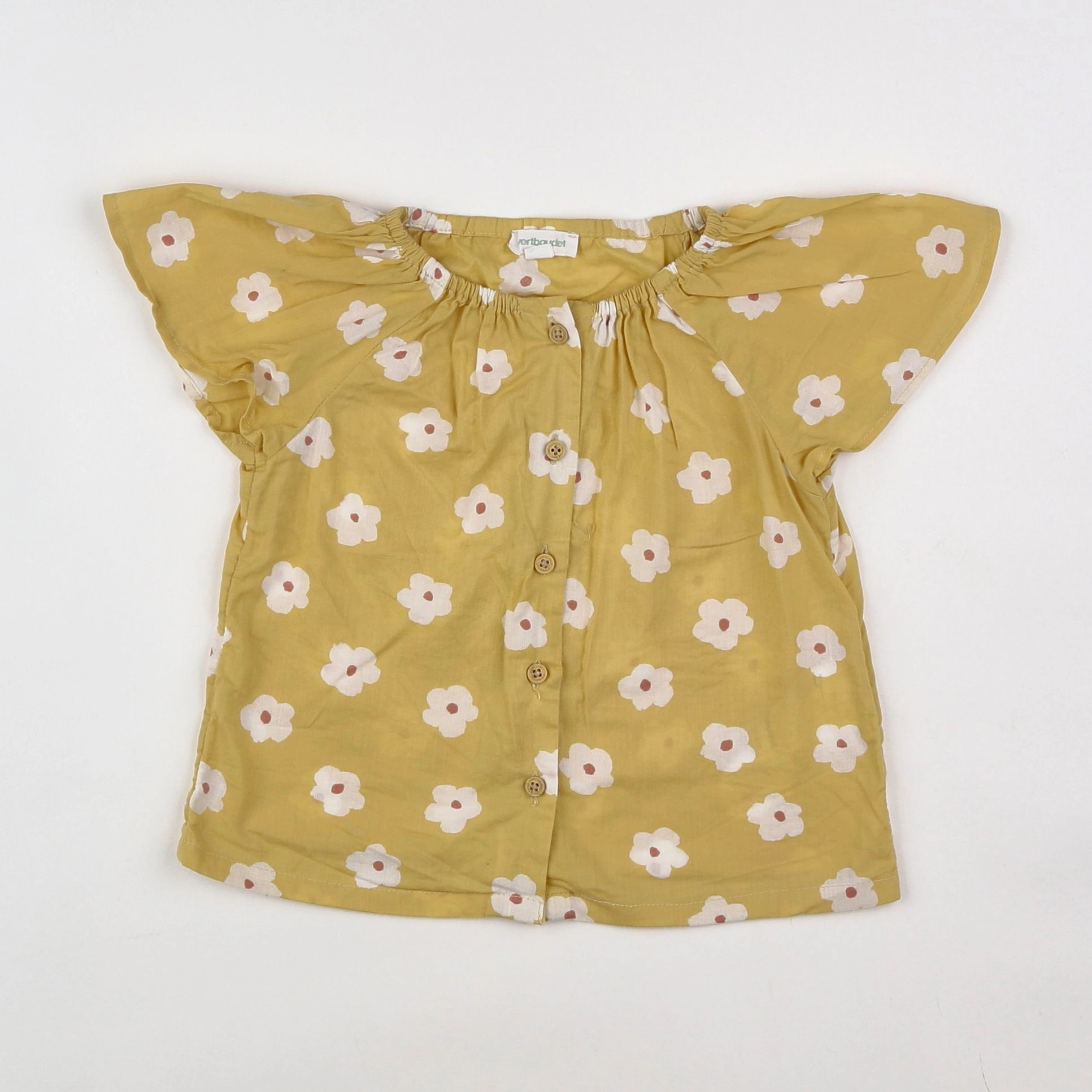 Vertbaudet - blouse jaune - 18 mois