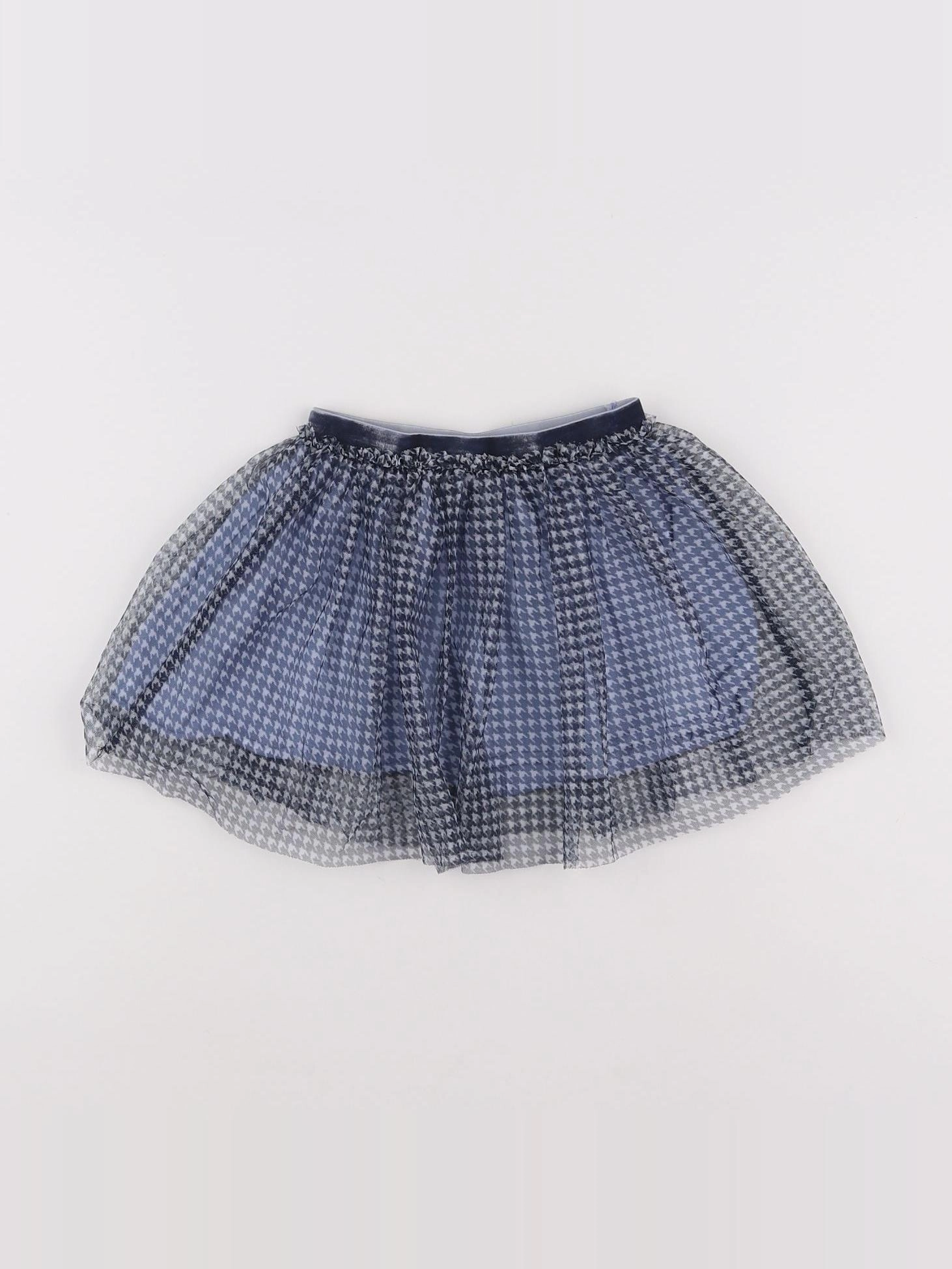 Mango - jupe bleu - 12/18 mois