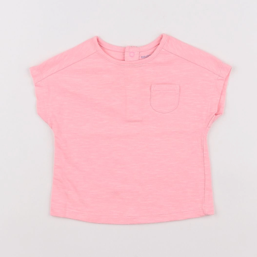 Boutchou - tee-shirt rose - 9 mois