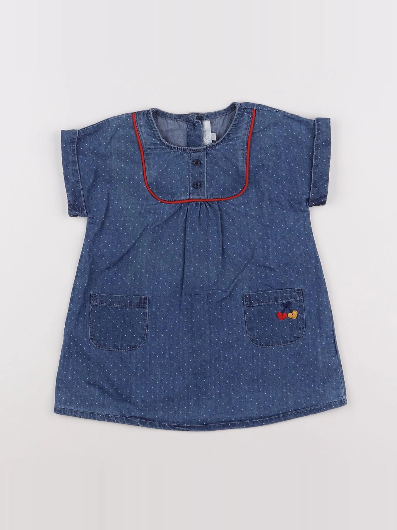 Cadet Rousselle - robe bleu - 12 mois