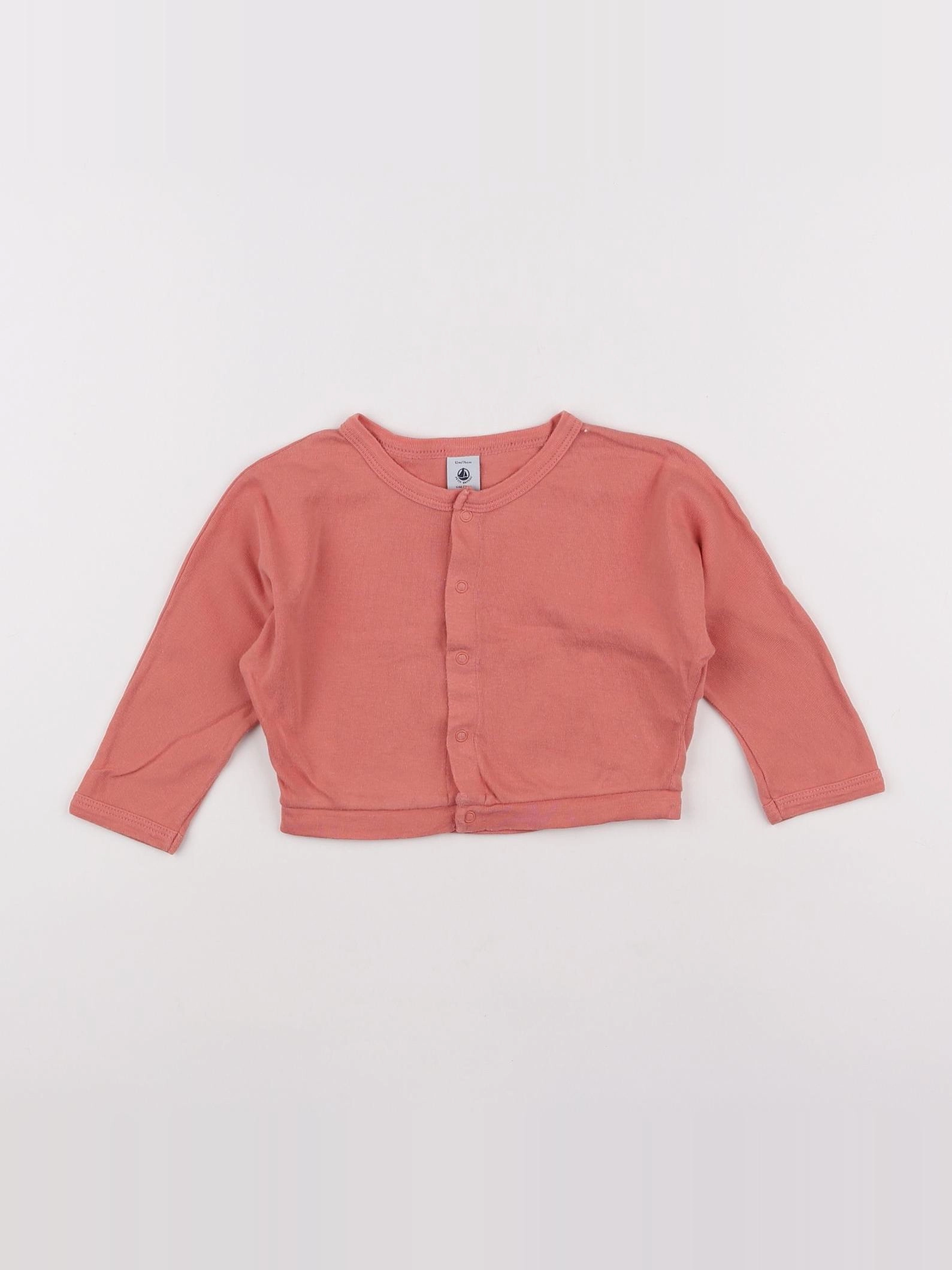 Petit Bateau - tee-shirt rose - 12 mois