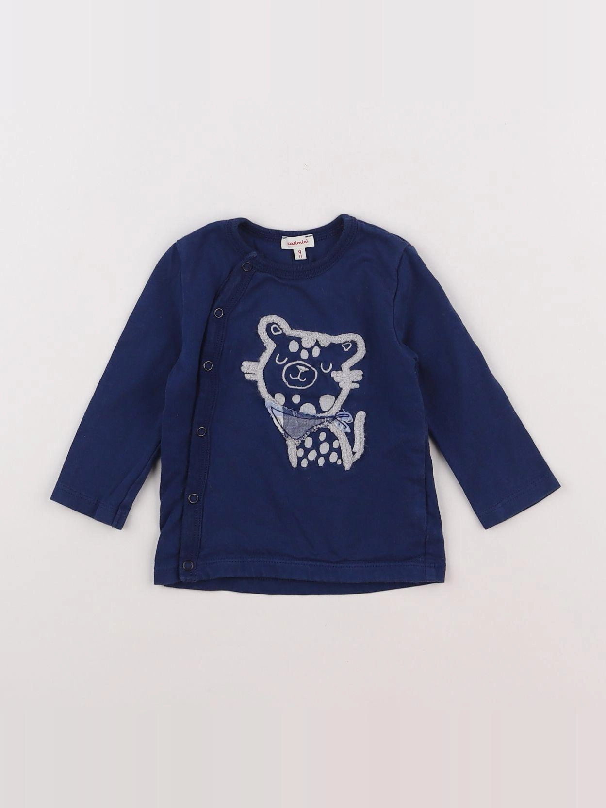 Catimini - tee-shirt bleu - 9 mois