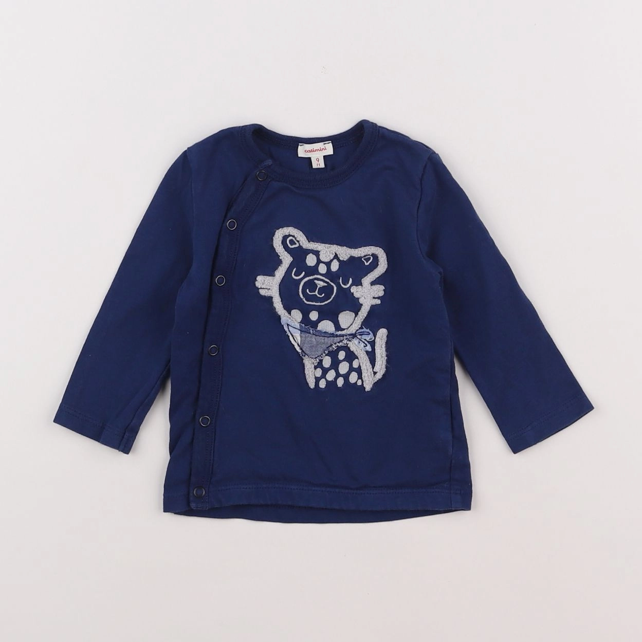 Catimini - tee-shirt bleu - 9 mois