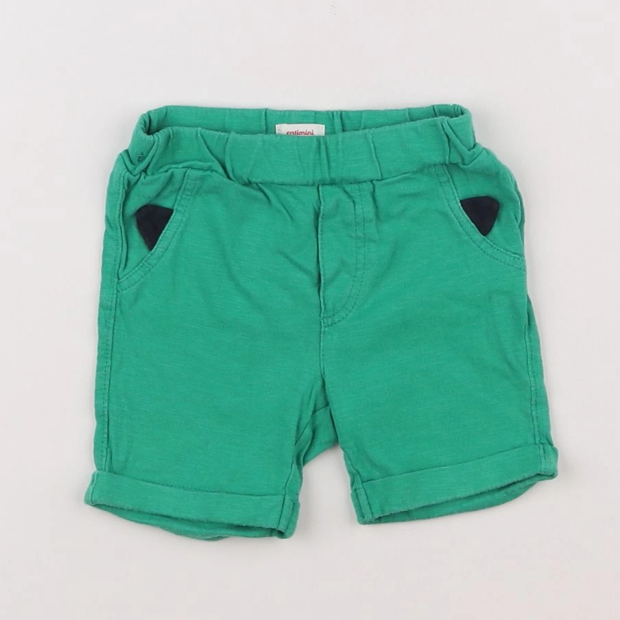 Catimini - short vert - 12 mois