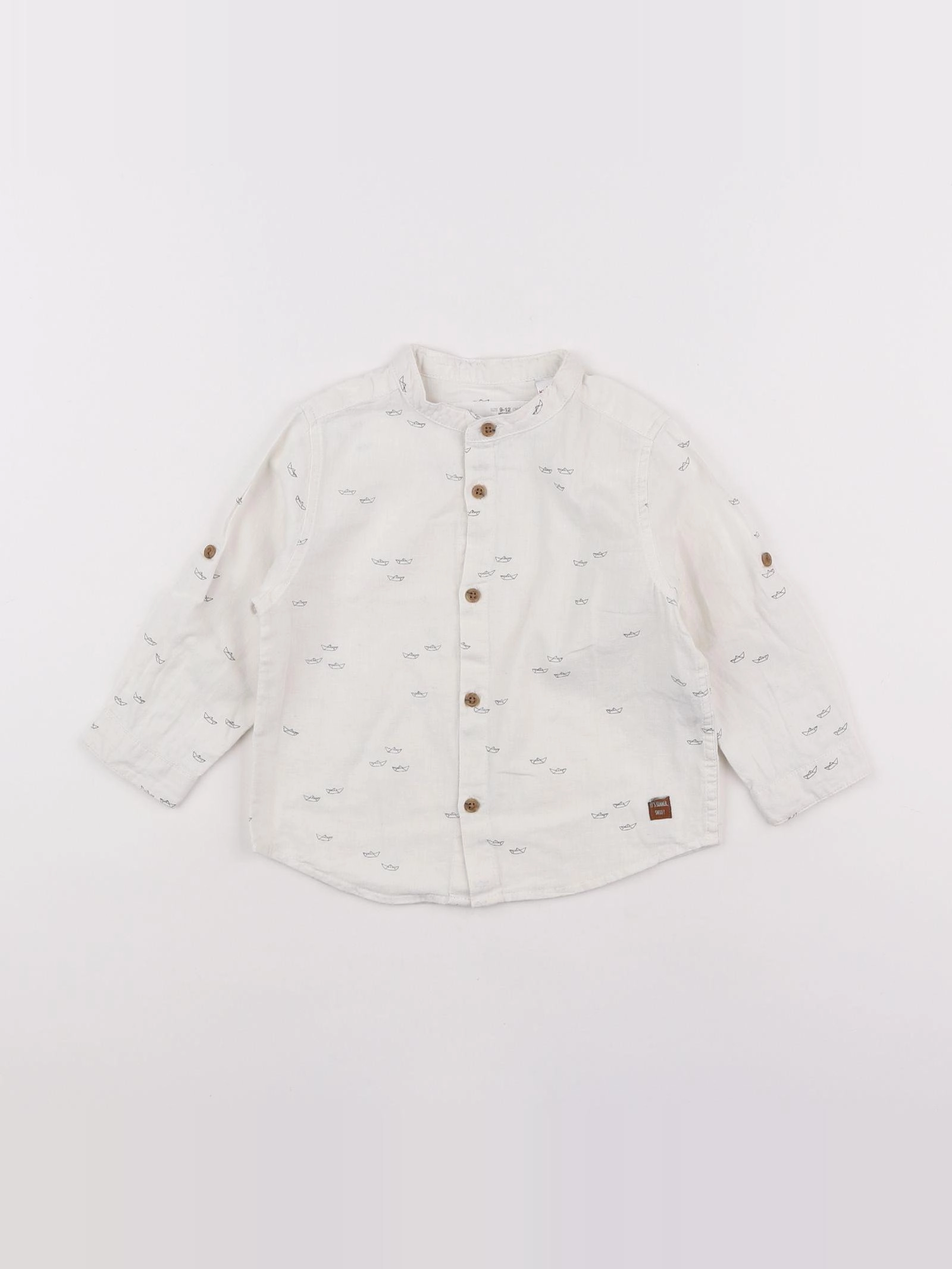 Zara - chemise blanc - 9/12 mois
